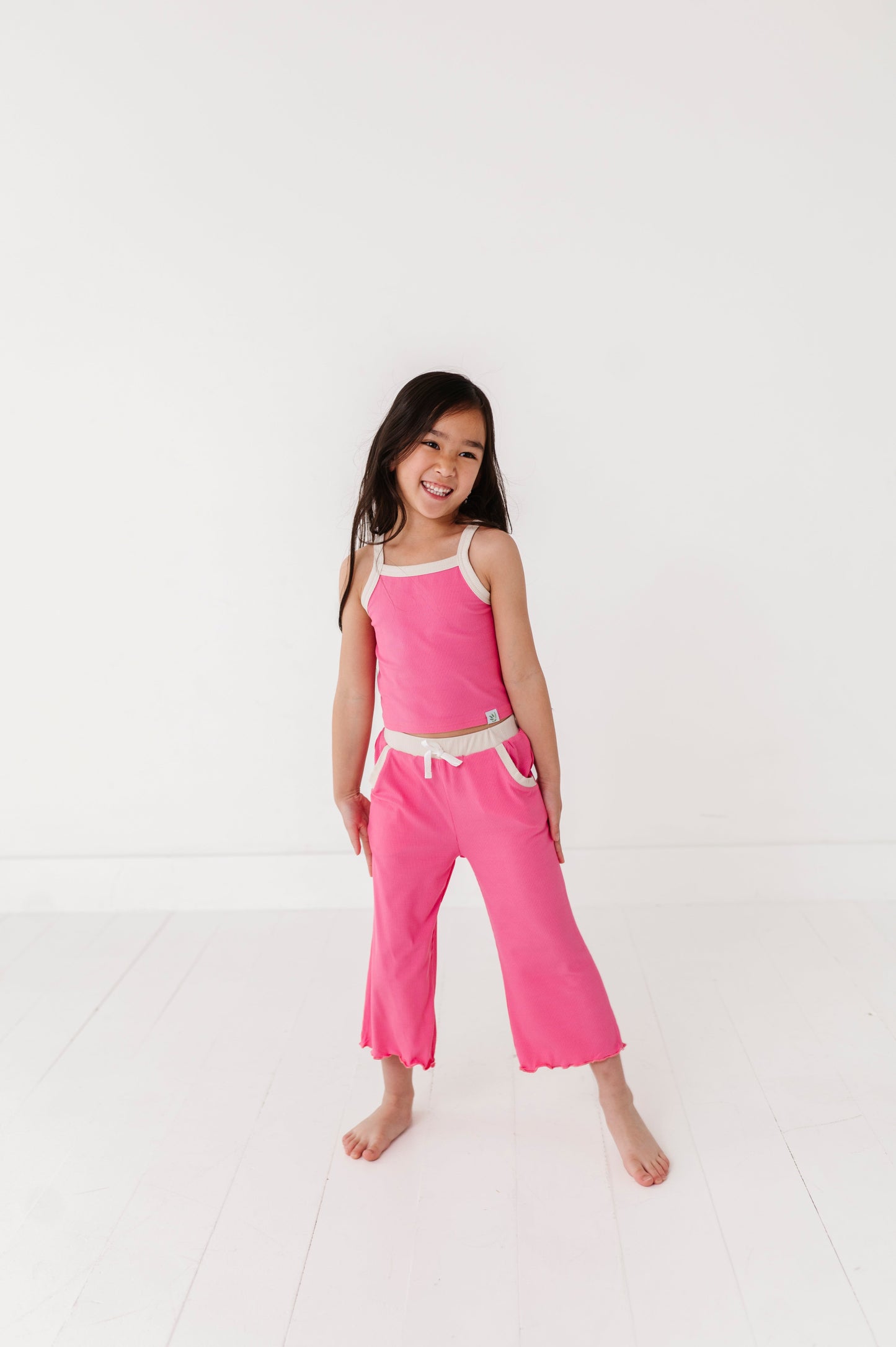 ROSEY | Tank + Wide Leg Pant RIB SET