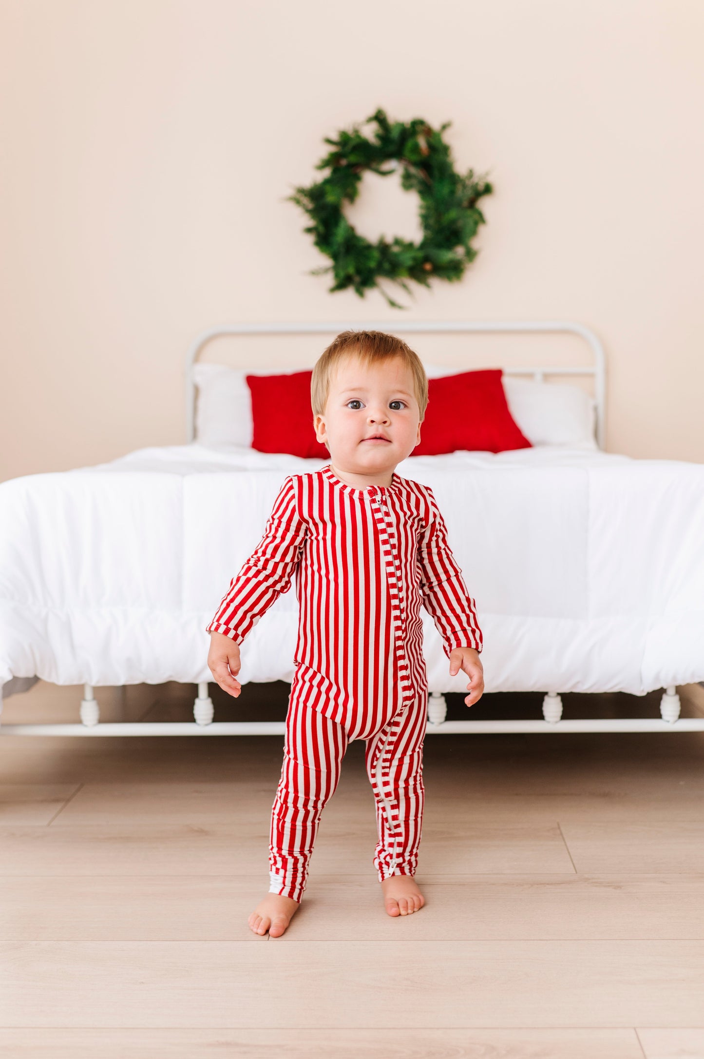 Red Stripes | ZIP ROMPER