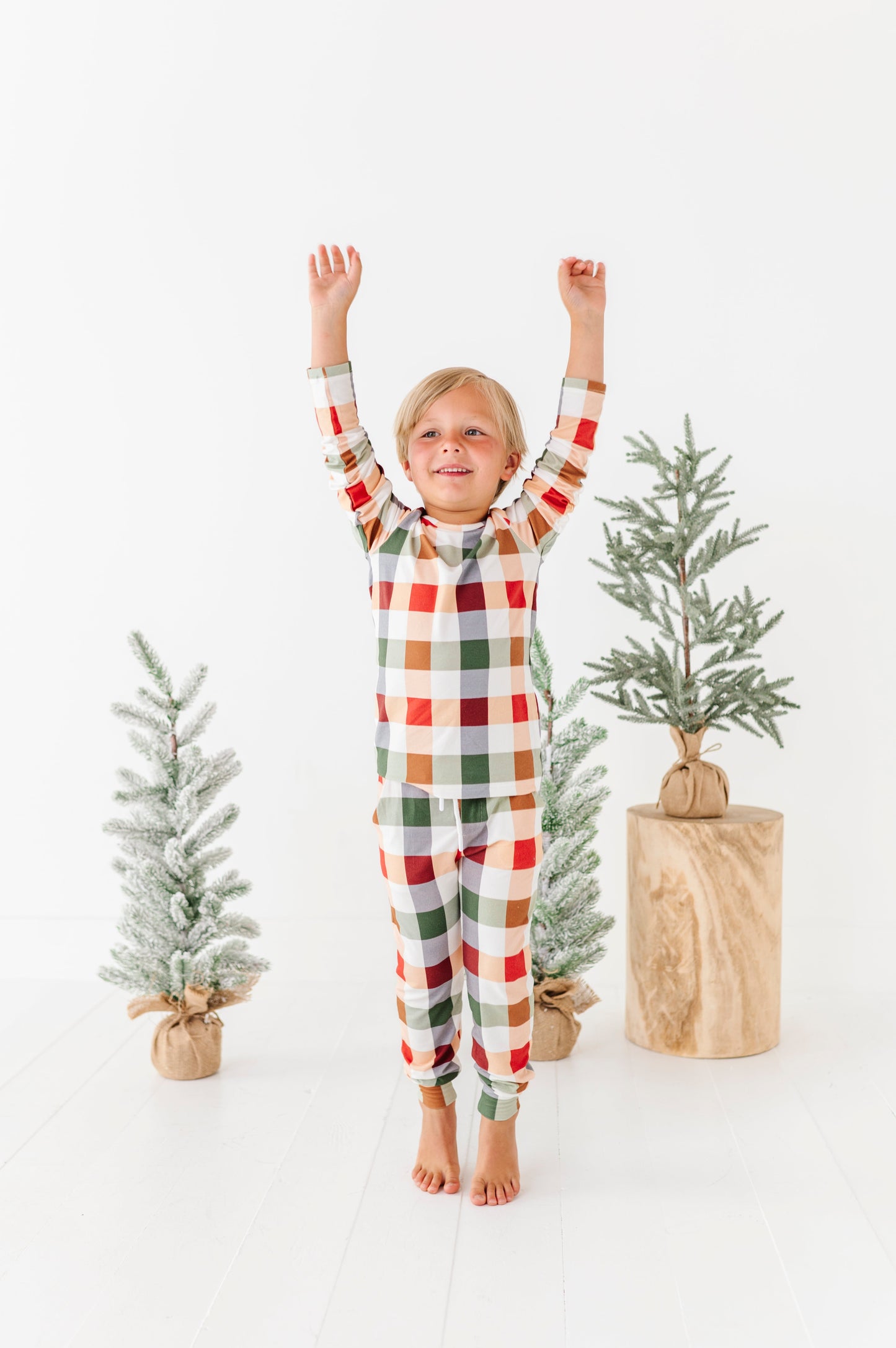 Holiday Plaid | BOYS JOGGER SET