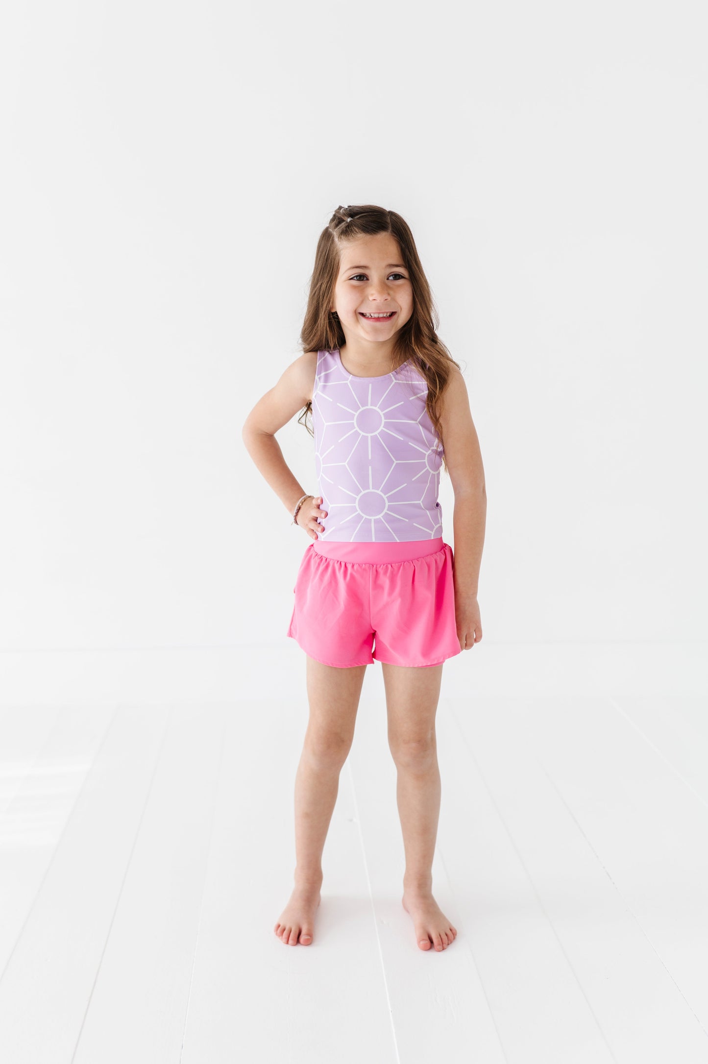 Berry Pink | Ruffle Bum Runner Shorts