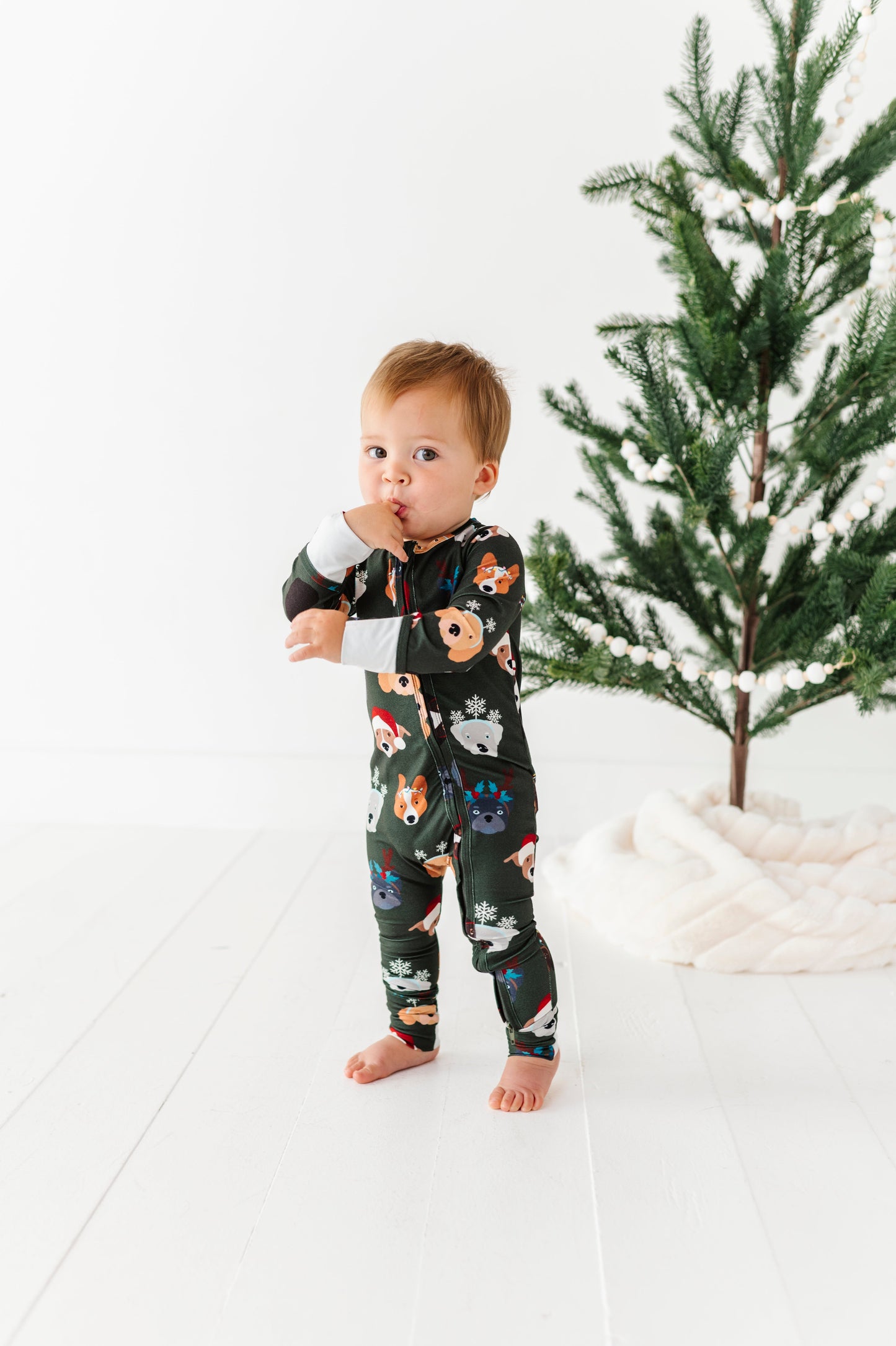 Christmas Doggies | ZIP ROMPER