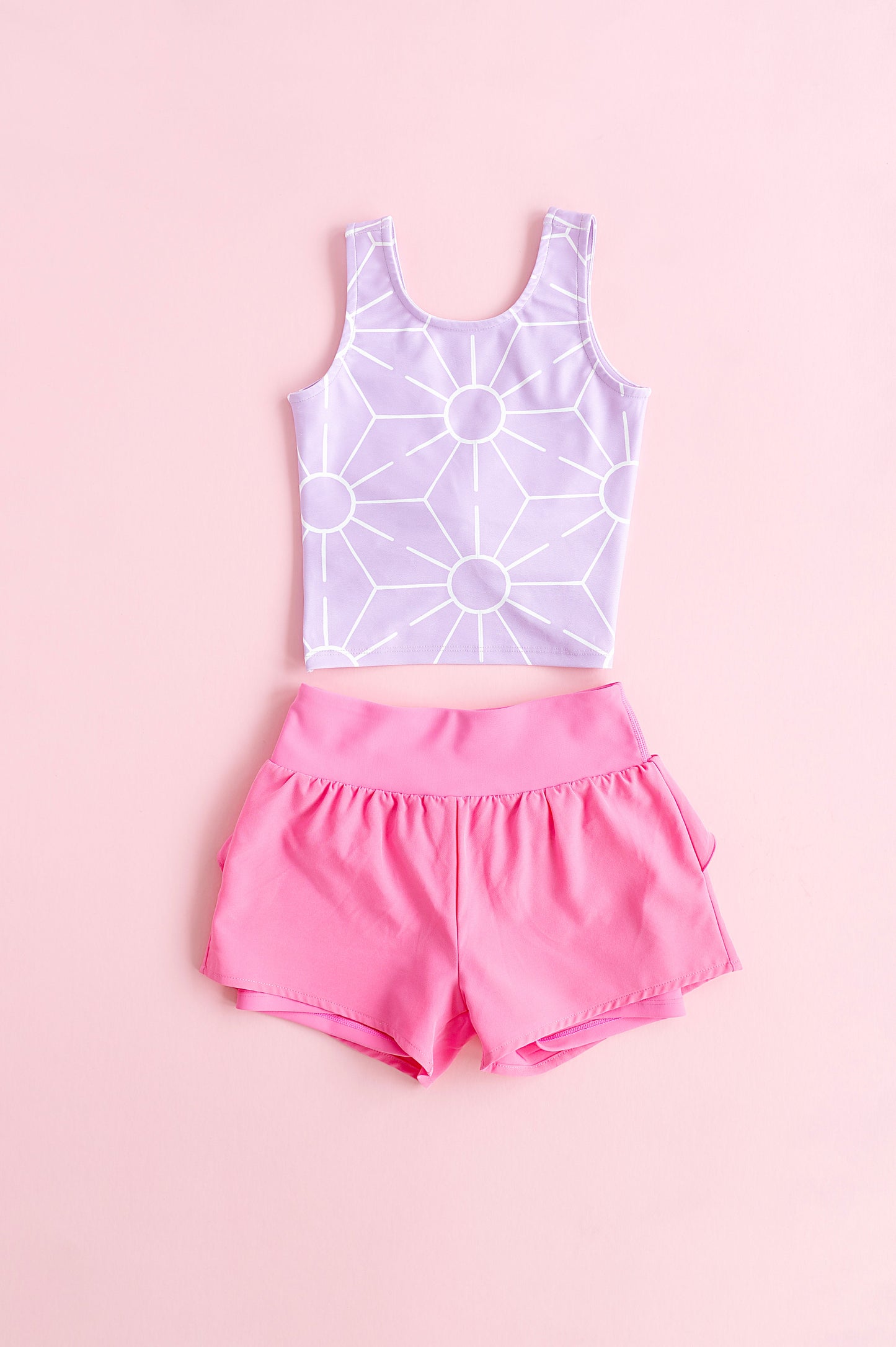 Berry Pink | Ruffle Bum Runner Shorts