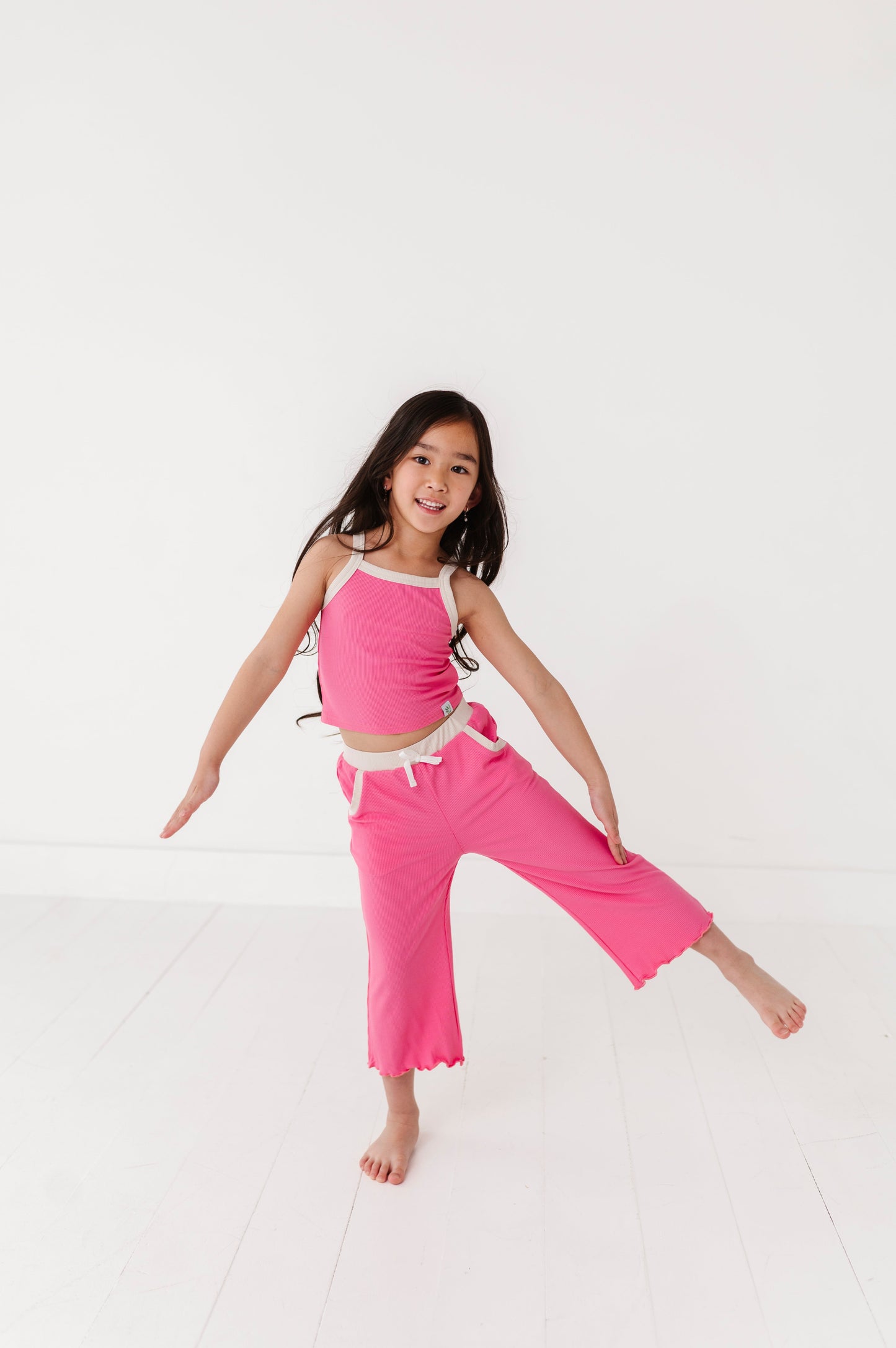 ROSEY | Tank + Wide Leg Pant RIB SET