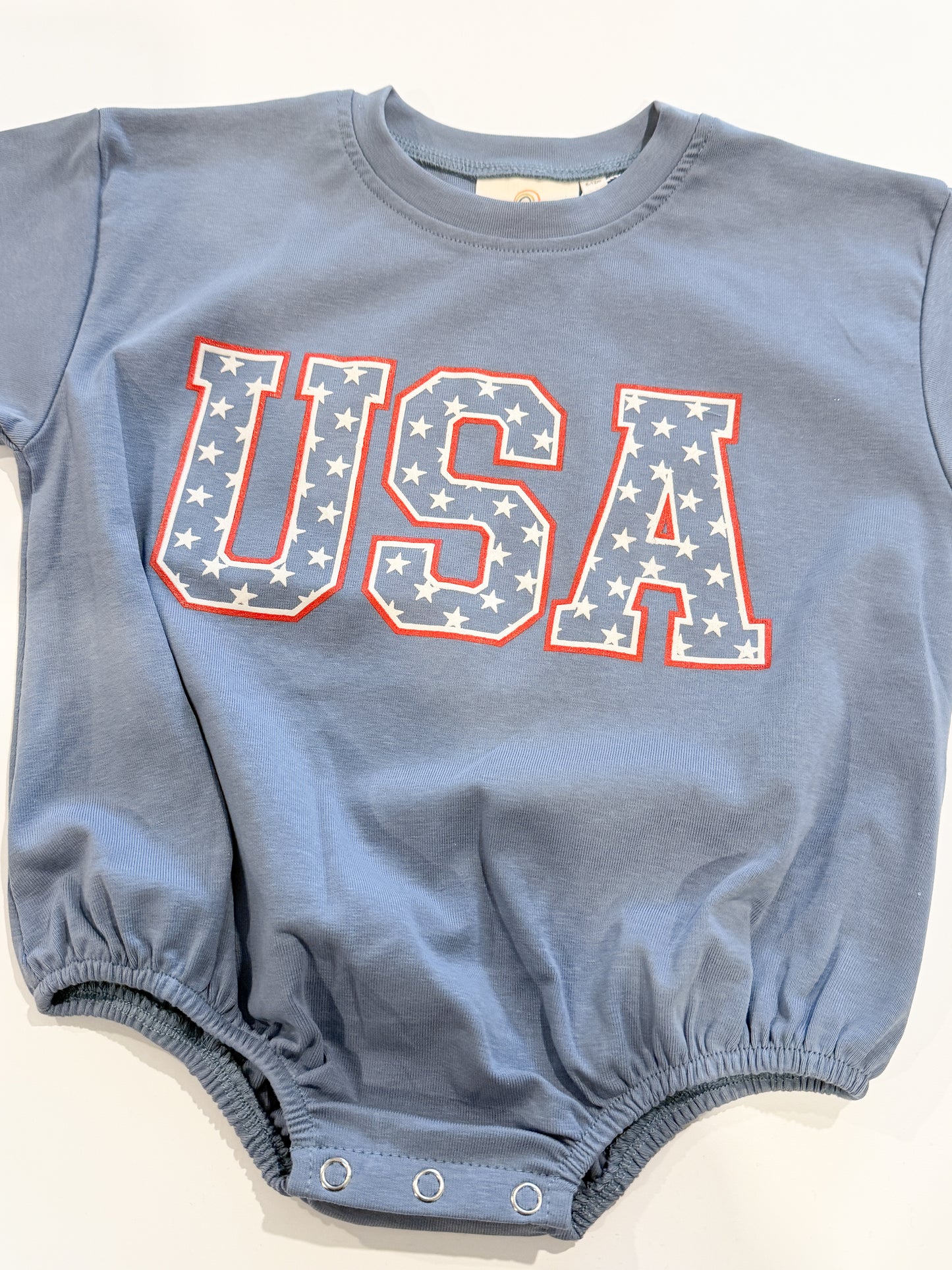 T-Shirt-Strampler mit USA-Sternen