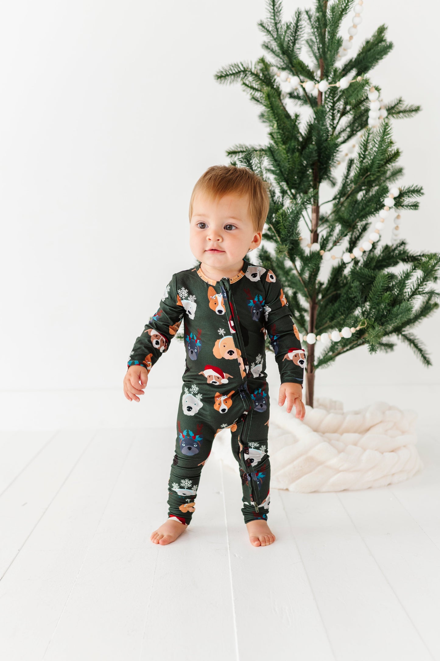 Christmas Doggies | ZIP ROMPER