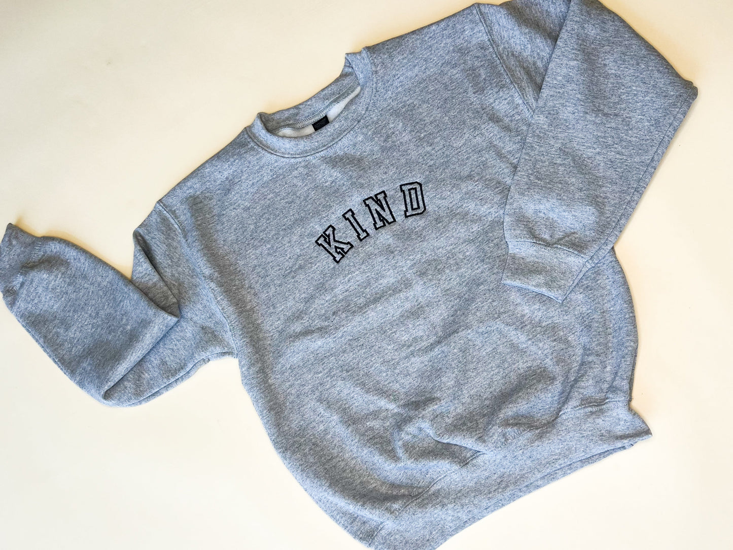 Kind Varsity Embroidered Child Sweatshirt