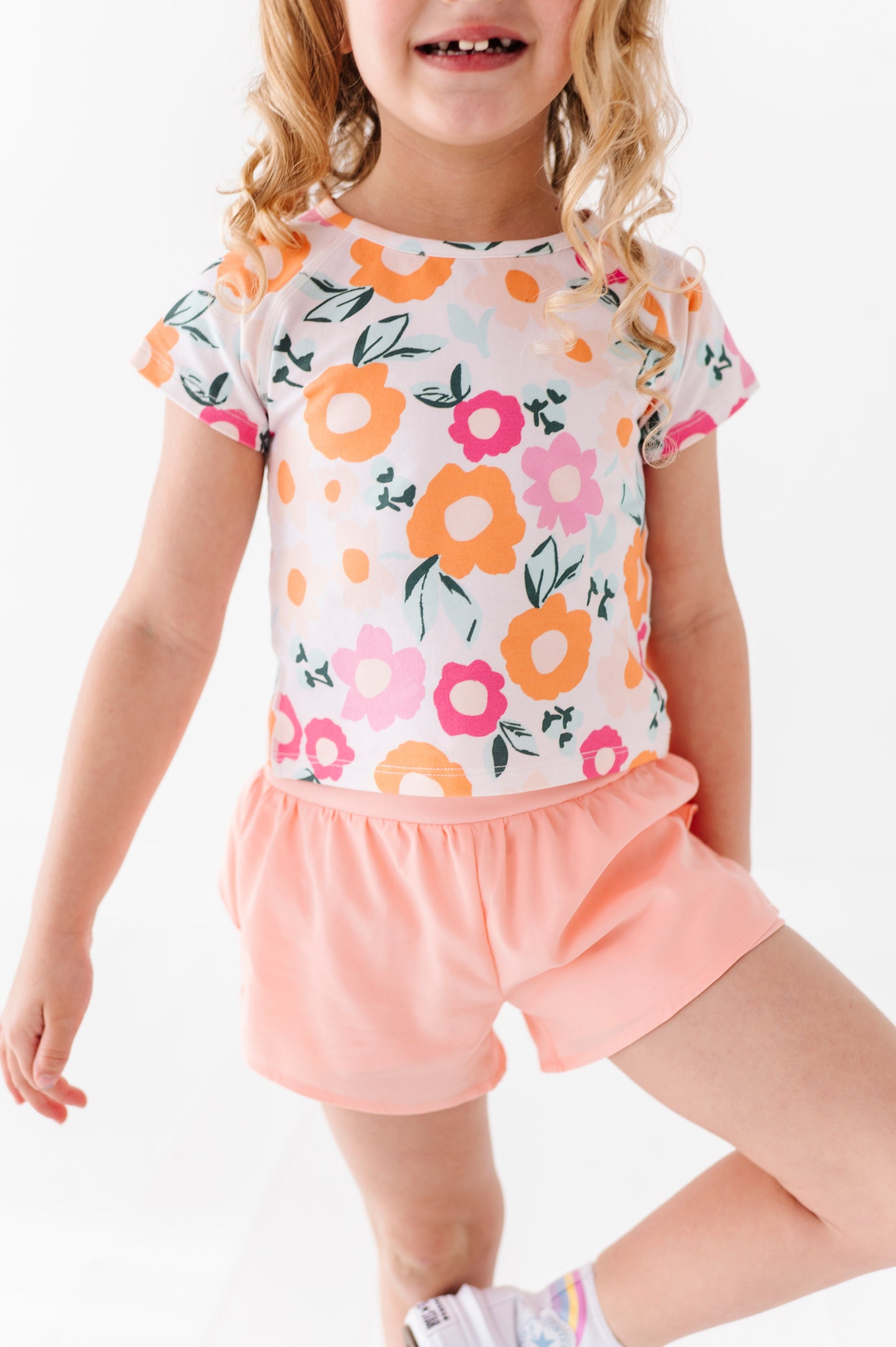 Peachy Pearl | Ruffle Bum Runner Shorts