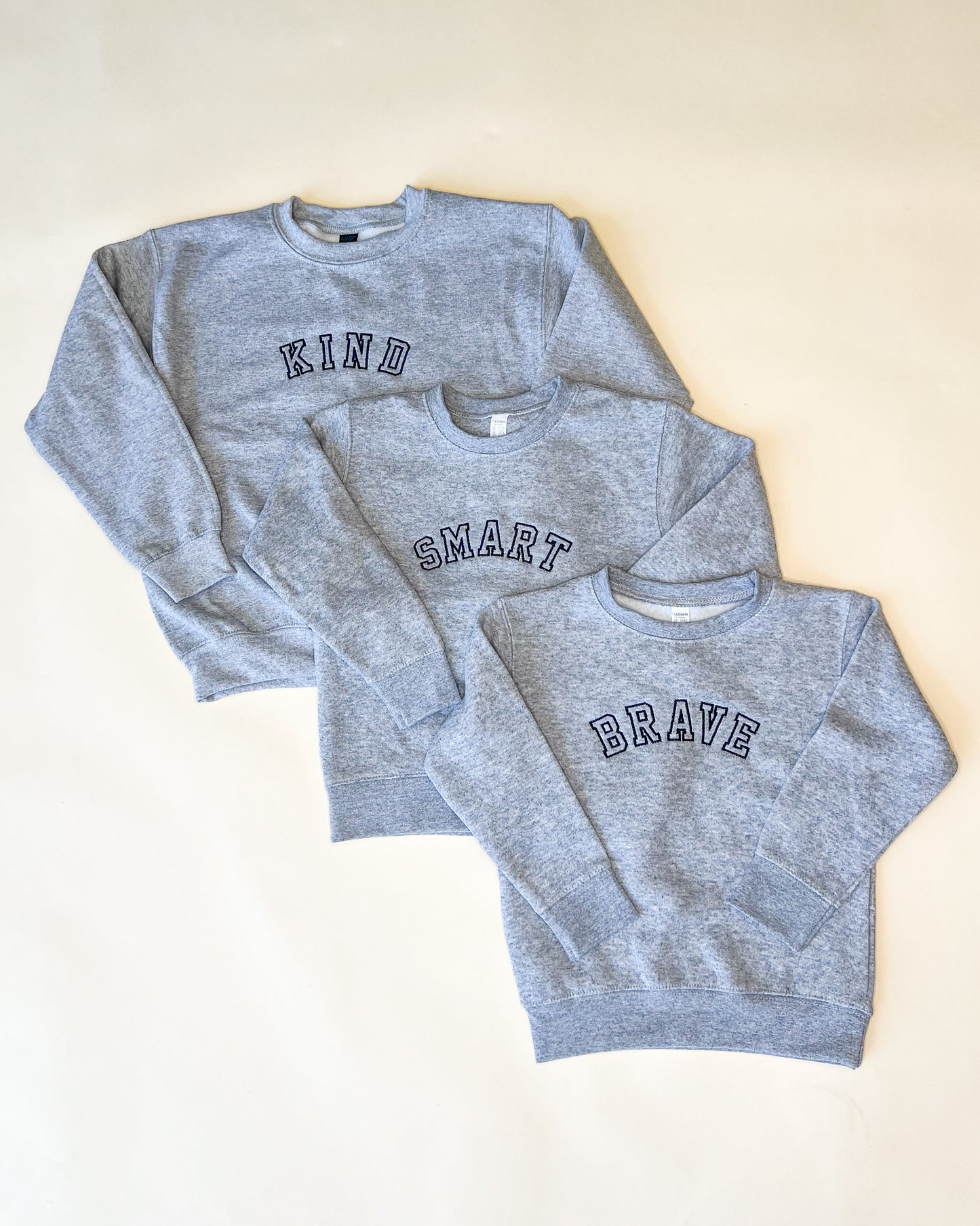 Smart Varsity Embroidered Child Sweatshirt