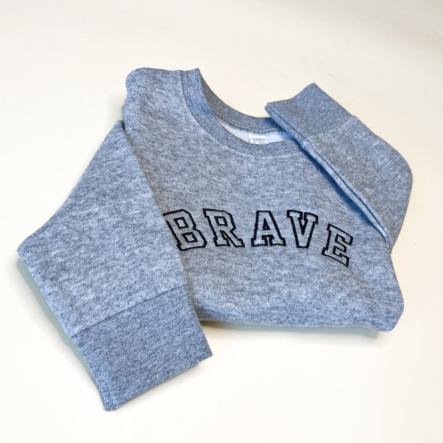 Brave Varsity Embroidered Child Sweatshirt