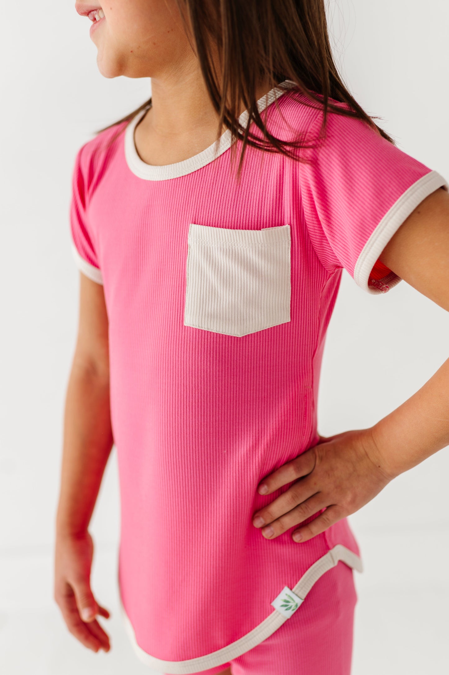 ROSEY | T-Shirt Dress + Shorts RIB SET