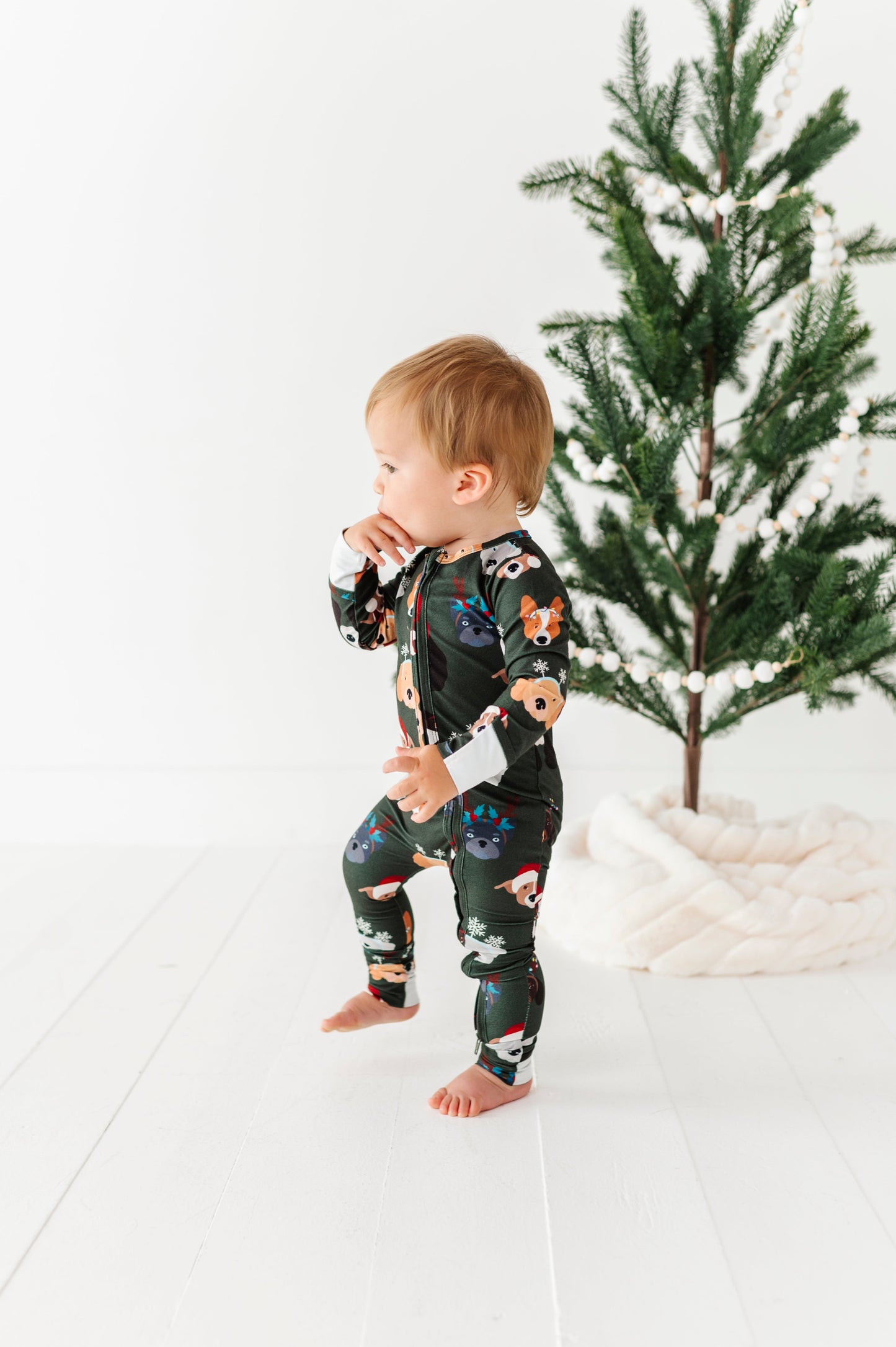 Christmas Doggies | ZIP ROMPER