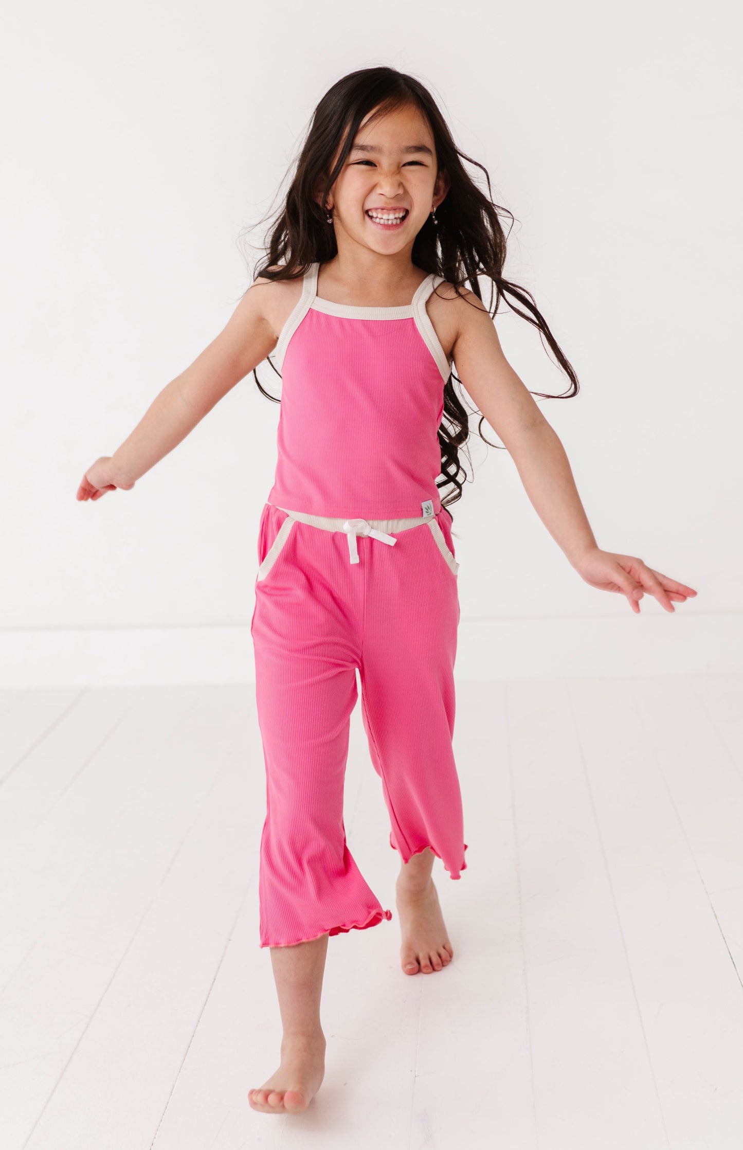 ROSEY | Tank + Wide Leg Pant RIB SET