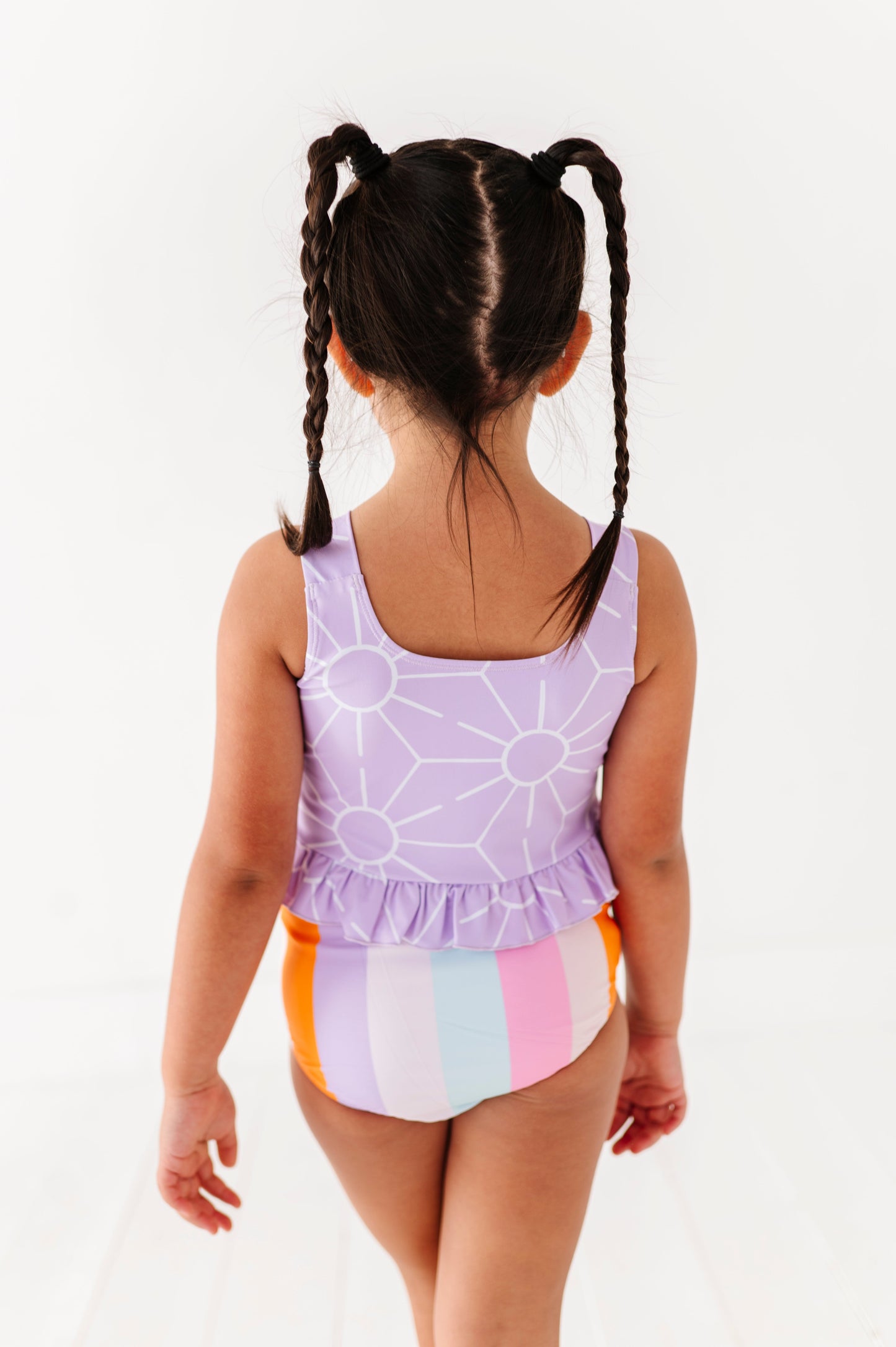 Sunny + Stripes: Ruffle TWO-PIECE Tankini