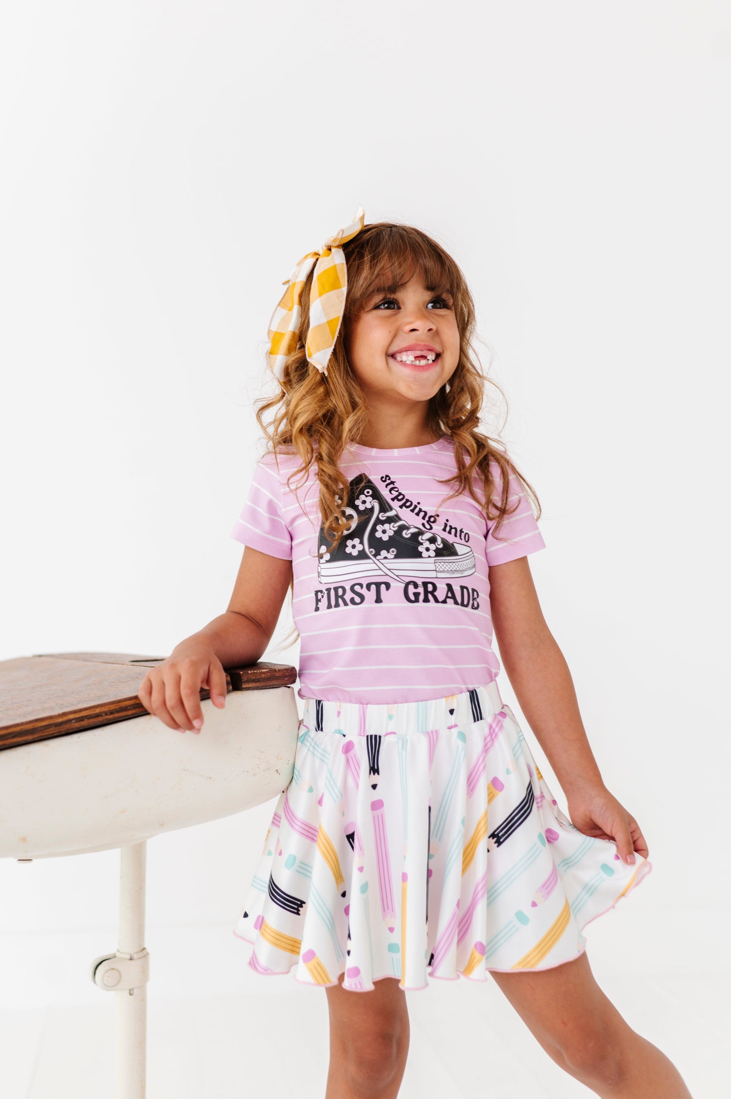 GIRLS “Stepping into…” Grade Level Tee (ALL GRADES HERE)