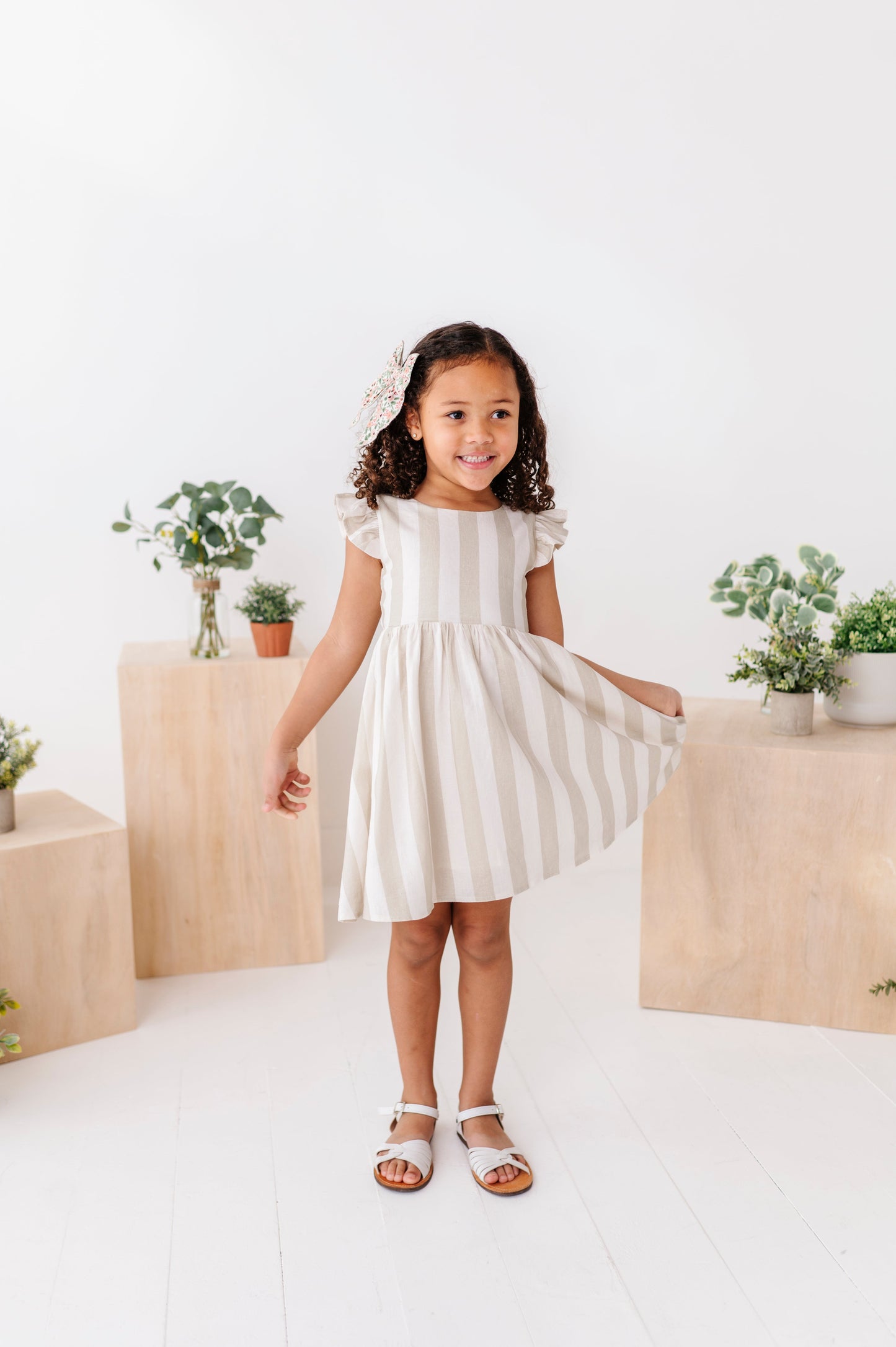 Coastal Stripes | Tie Back DRESS