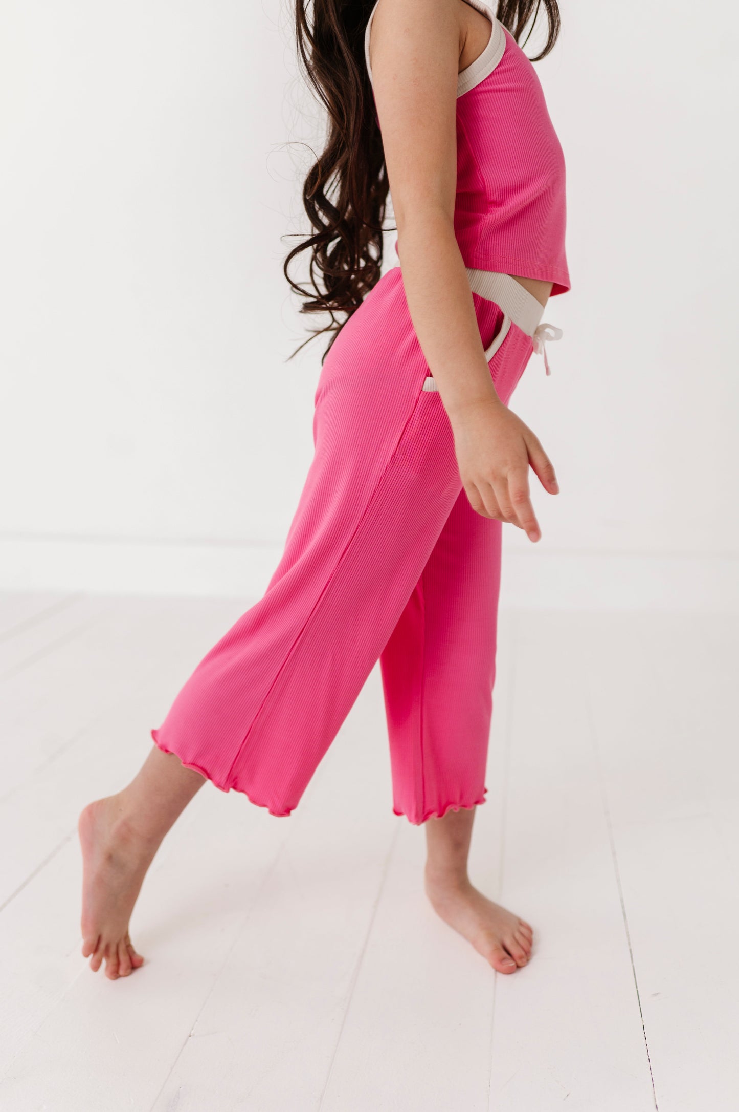 ROSEY | Tank + Wide Leg Pant RIB SET