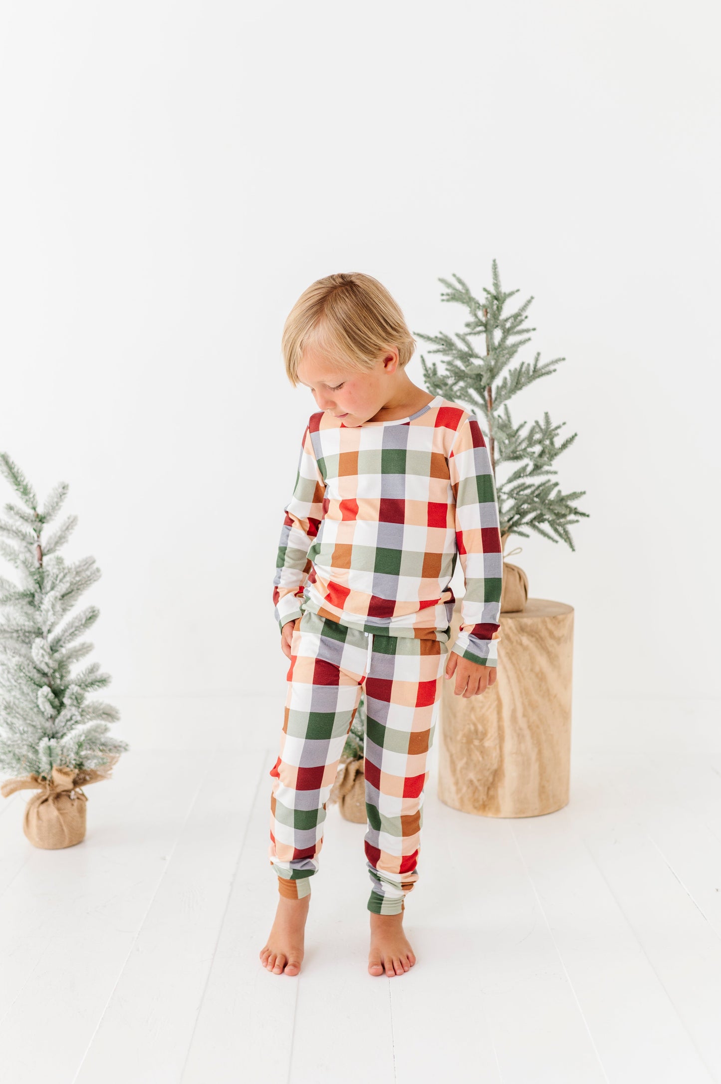 Holiday Plaid | BOYS JOGGER SET
