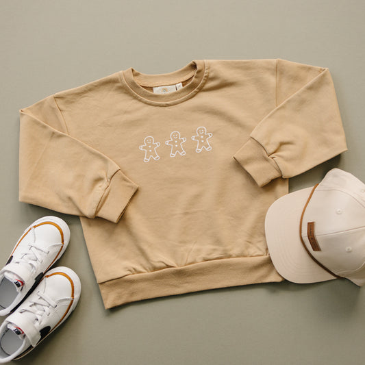 Lebkuchen-Weihnachts-Sweatshirt mit Rundhalsausschnitt