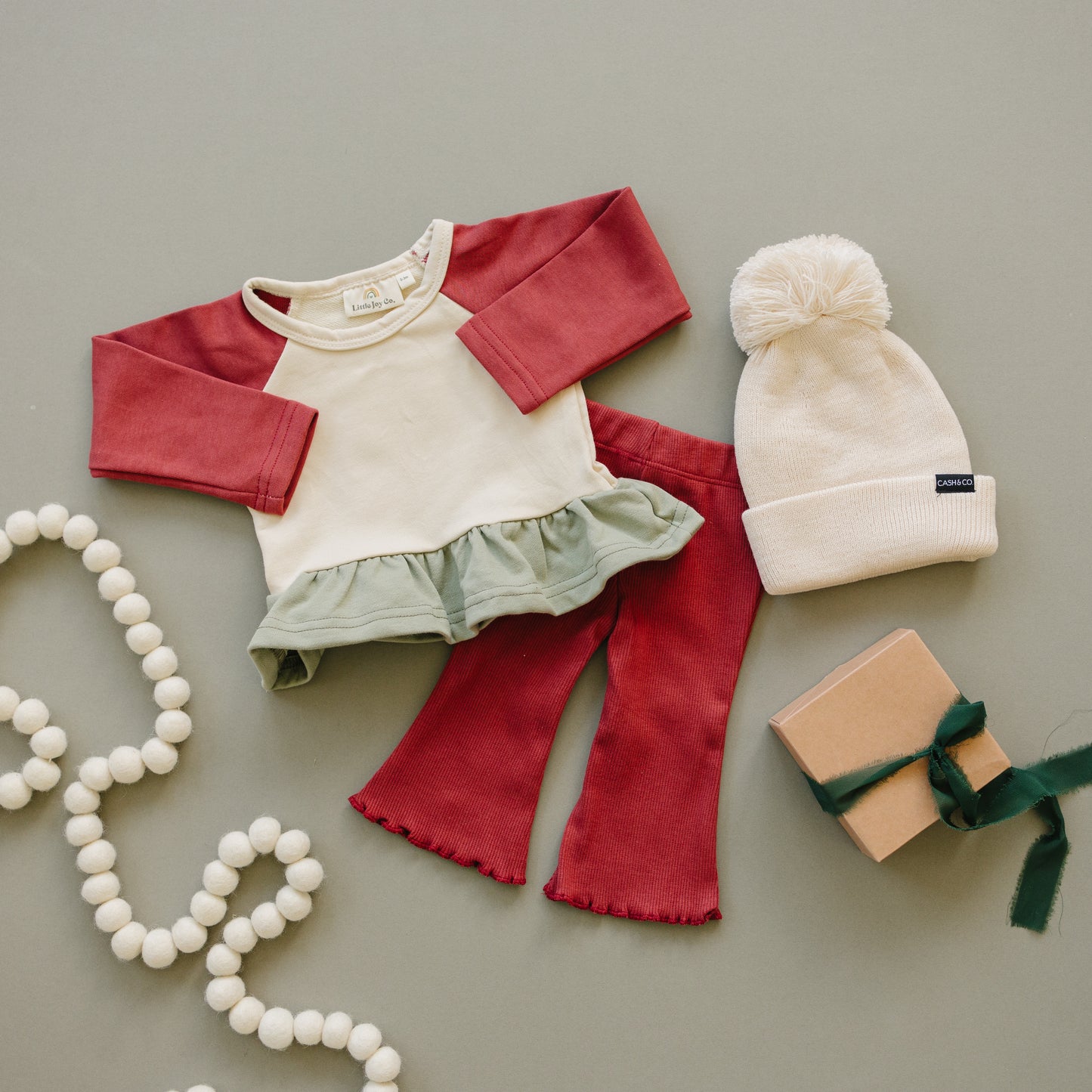 Weihnachts-Colorblock-Schößchen