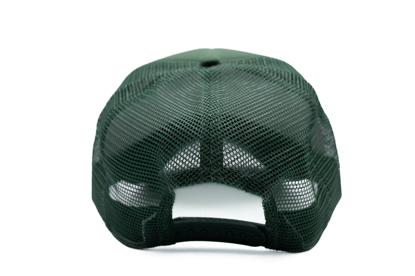 Dark Green & White Foam Tiny Holiday Gingerbread Trucker Hat