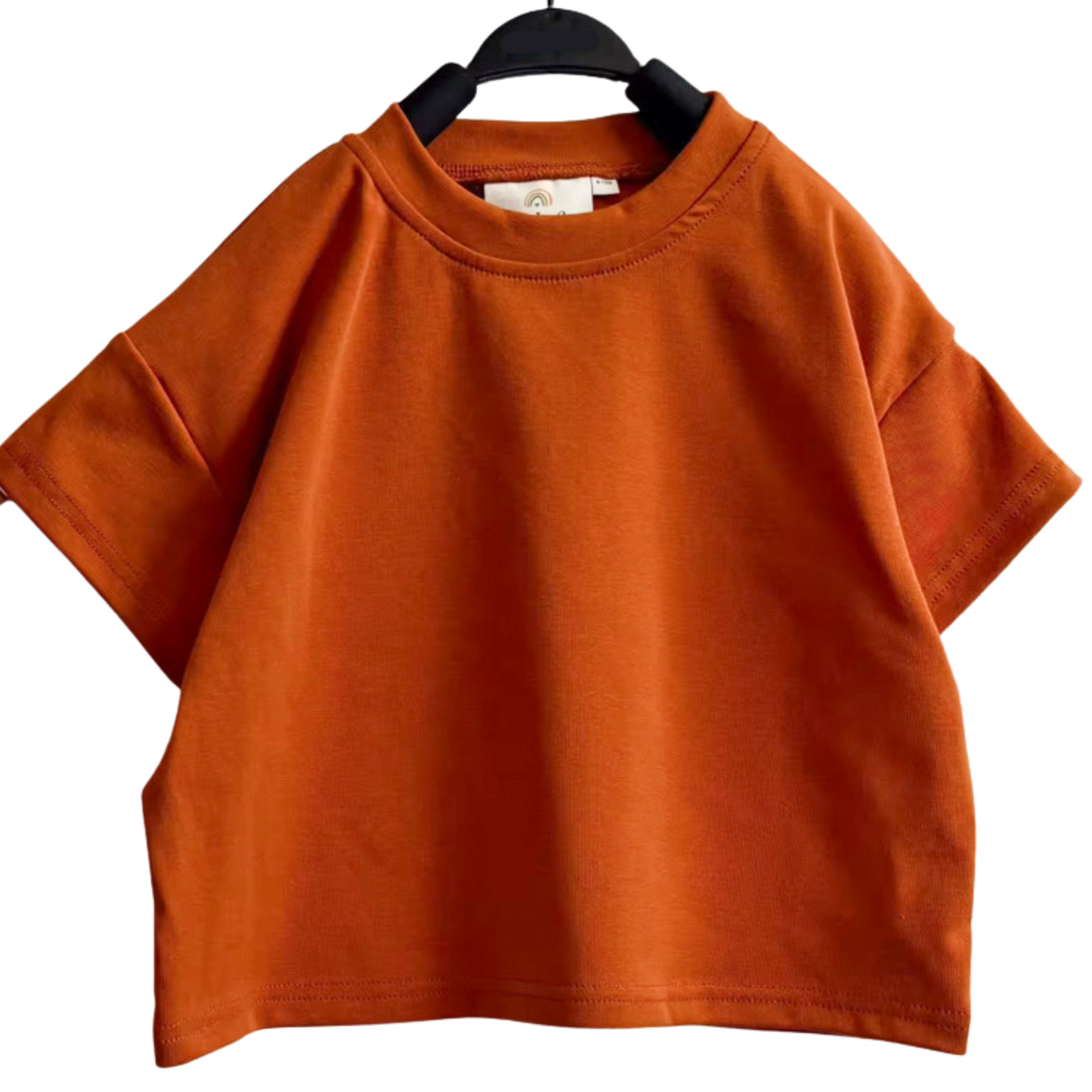 Custom Embroidered Orange Crewneck Sweatshirt, Tee or Bubble Romper - Spiderweb Font