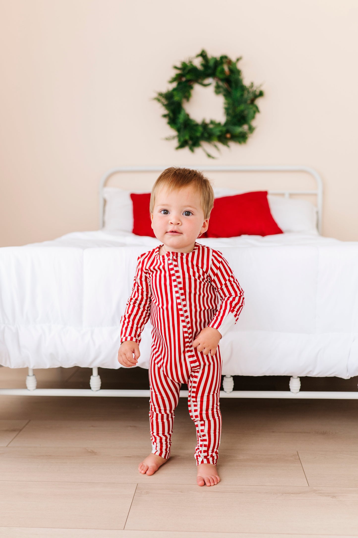 Red Stripes | ZIP ROMPER