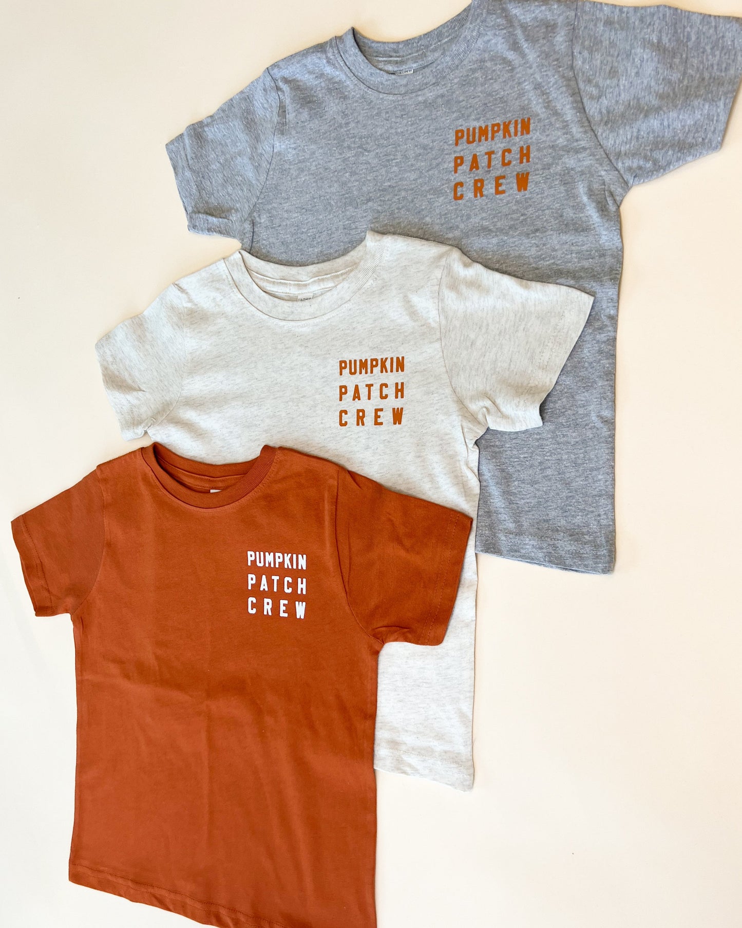 Pumpkin Patch Crew Classic Child Tee - White Design