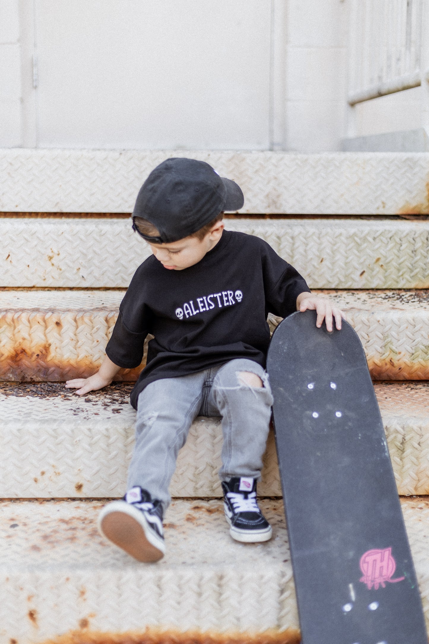 Custom Embroidered Black Halloween Tee, Sweatshirt or Bubble Romper
