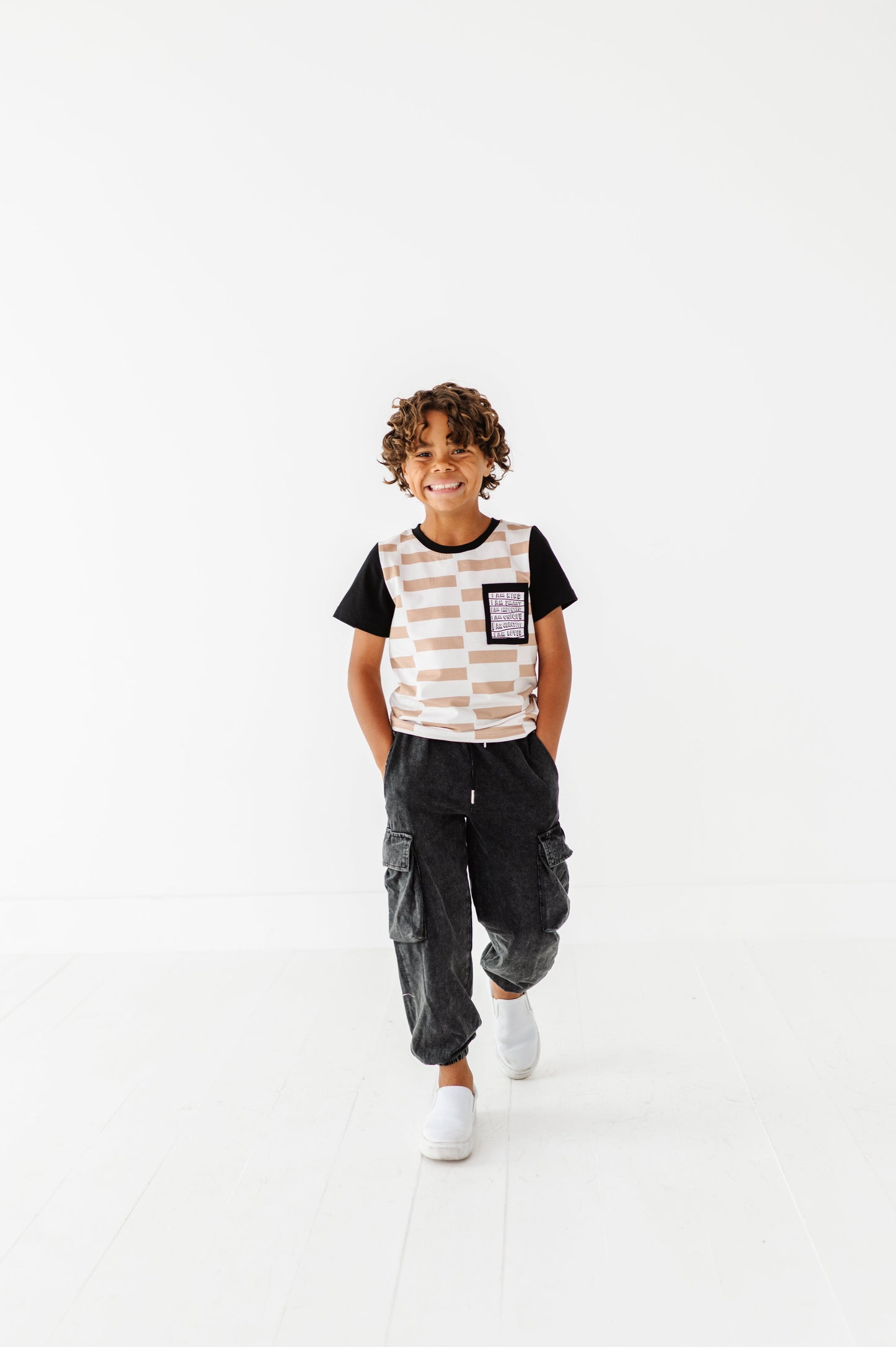 Vintage Black Cargo Joggers