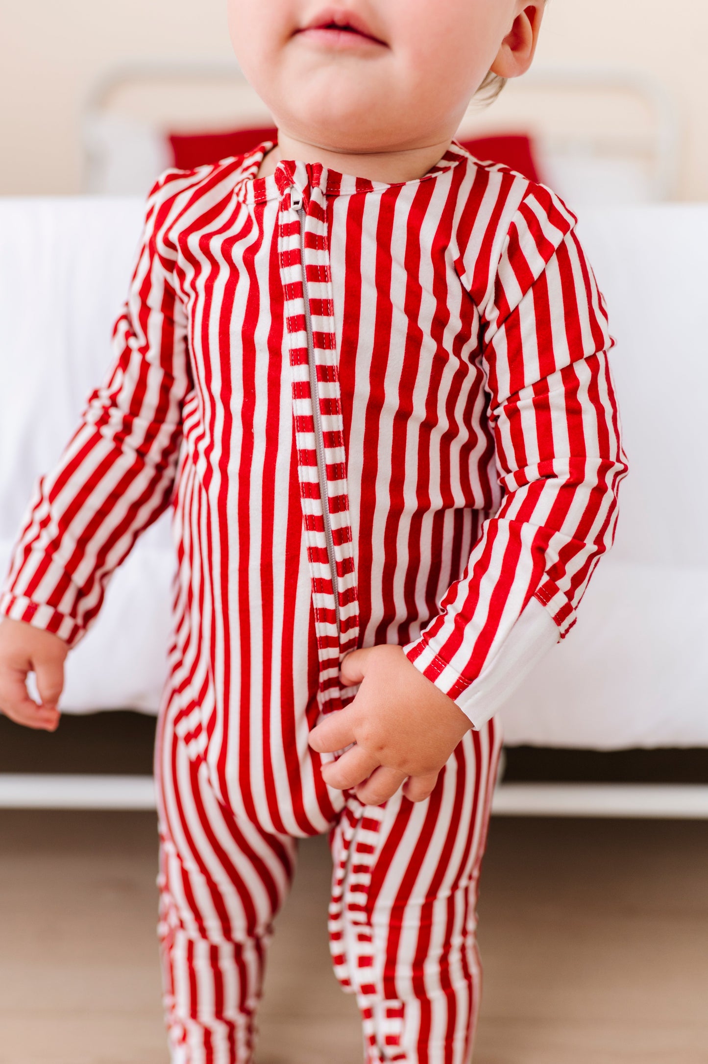 Red Stripes | ZIP ROMPER