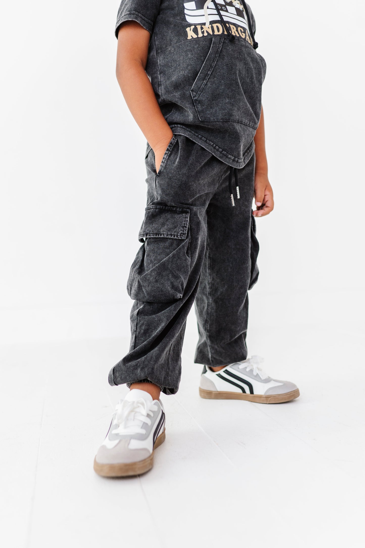 Vintage Black Cargo Joggers
