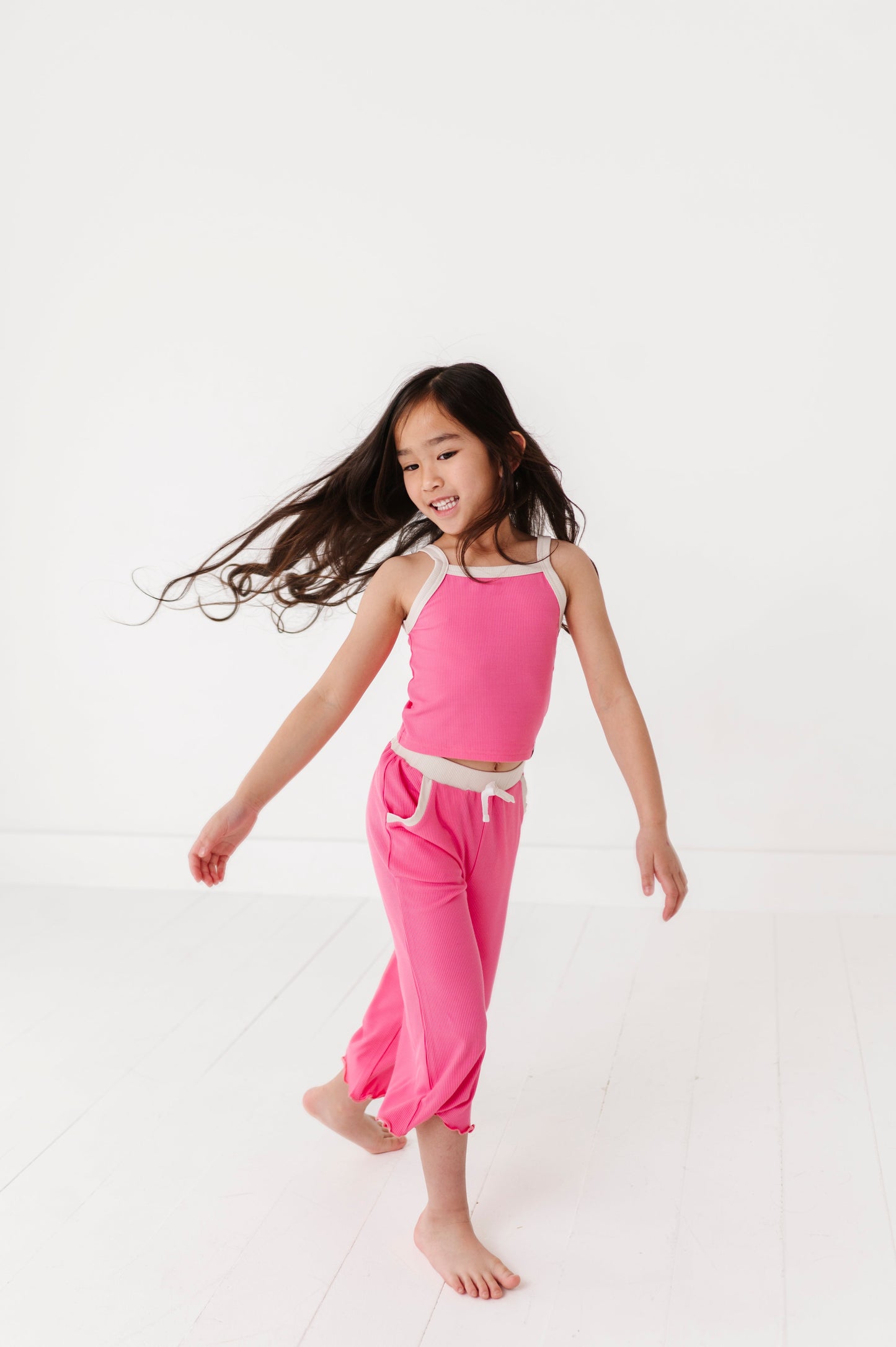 ROSEY | Tank + Wide Leg Pant RIB SET