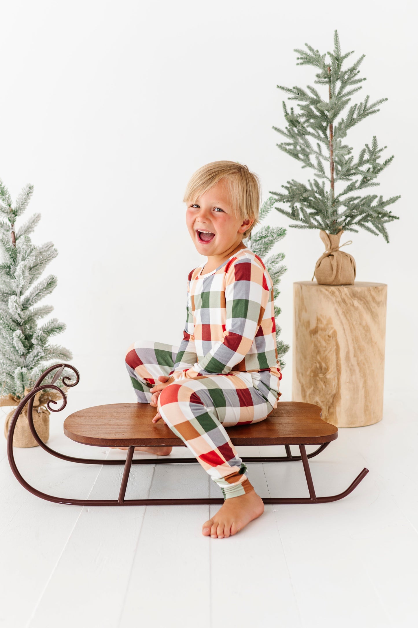 Holiday Plaid | BOYS JOGGER SET