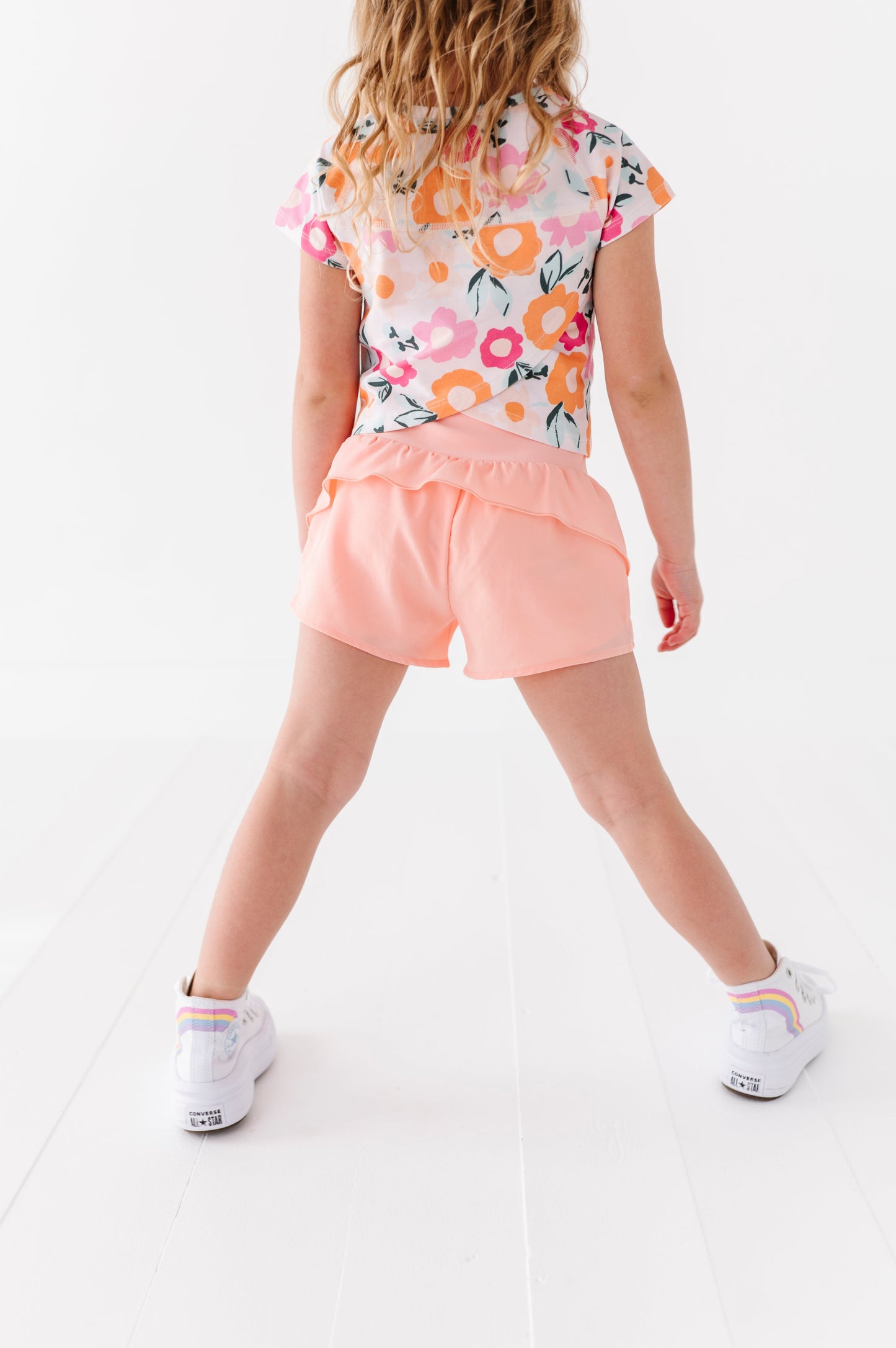 Peachy Pearl | Ruffle Bum Runner Shorts