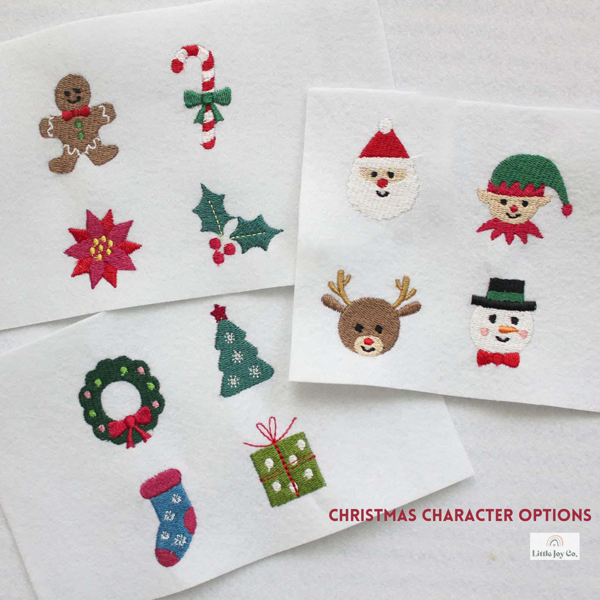 Custom Embroidered Christmas Sweatshirt or Romper - Reindeer