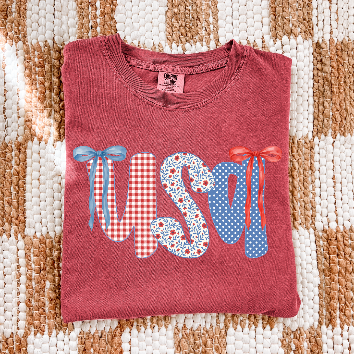 Comfort Colors Coquette USA Tee - choose your color
