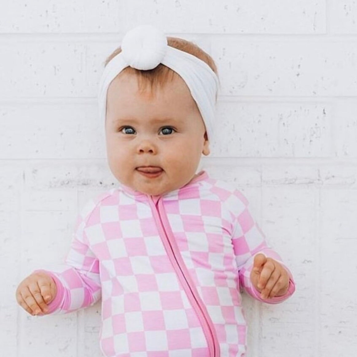 White Classic Knot Headband