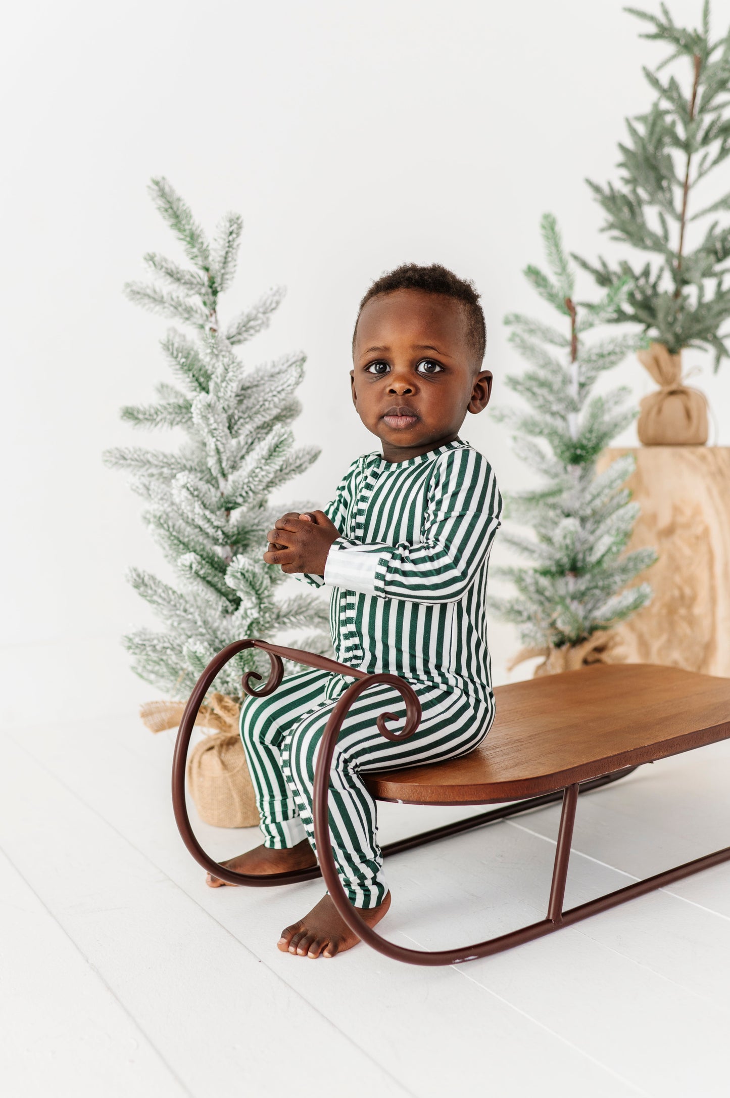 Green Stripes | ZIP ROMPER