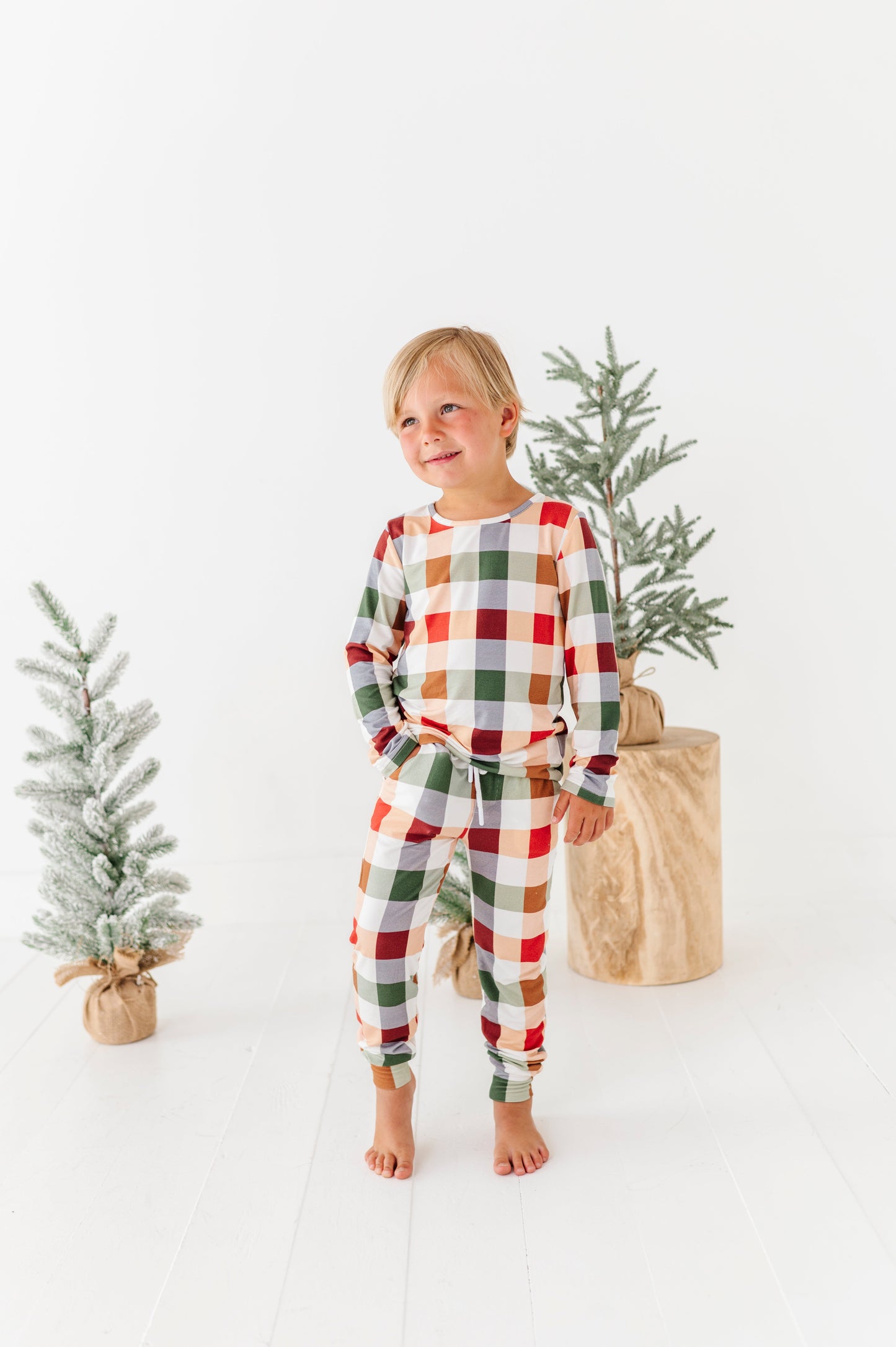 Holiday Plaid | BOYS JOGGER SET