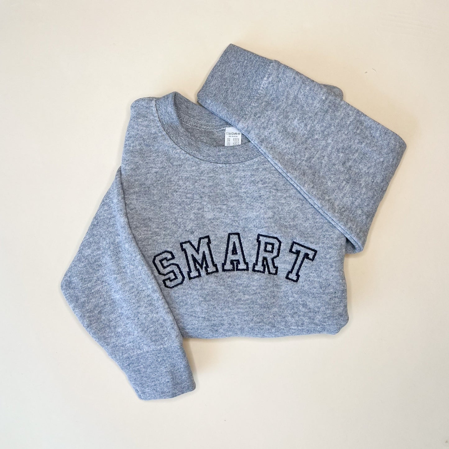 Smart Varsity Embroidered Child Sweatshirt