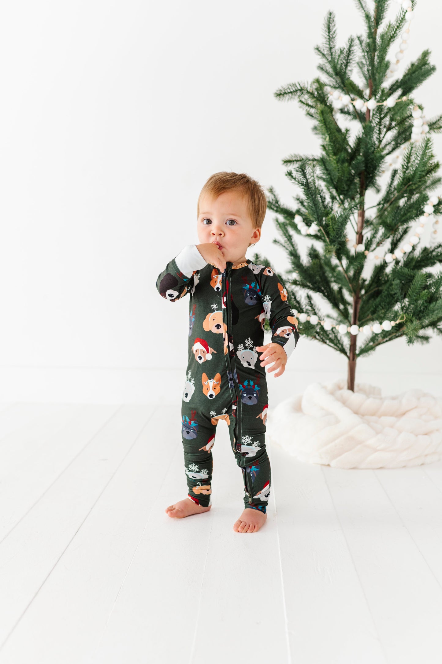 Christmas Doggies | ZIP ROMPER