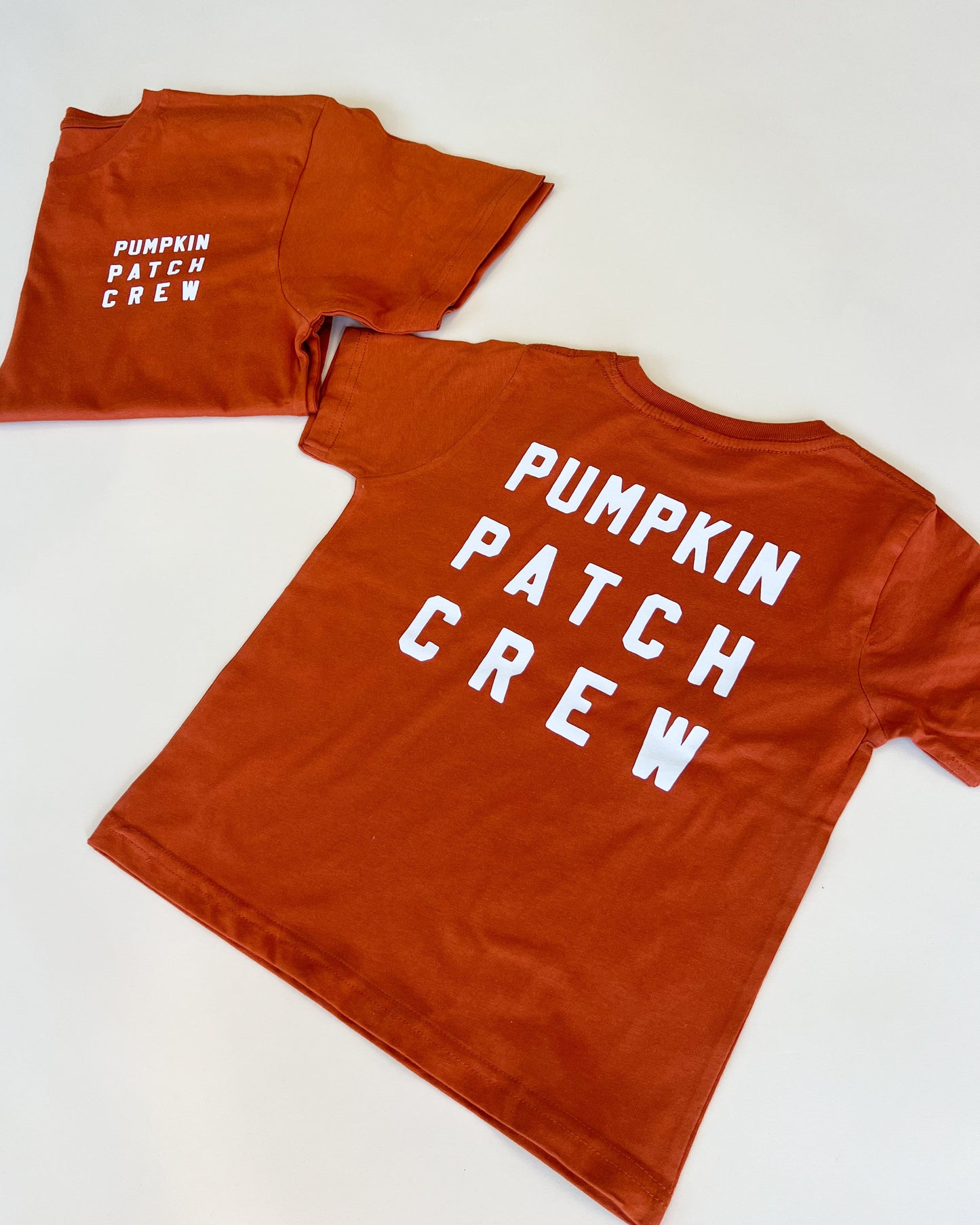 Pumpkin Patch Crew Classic Adult Tee - White Design