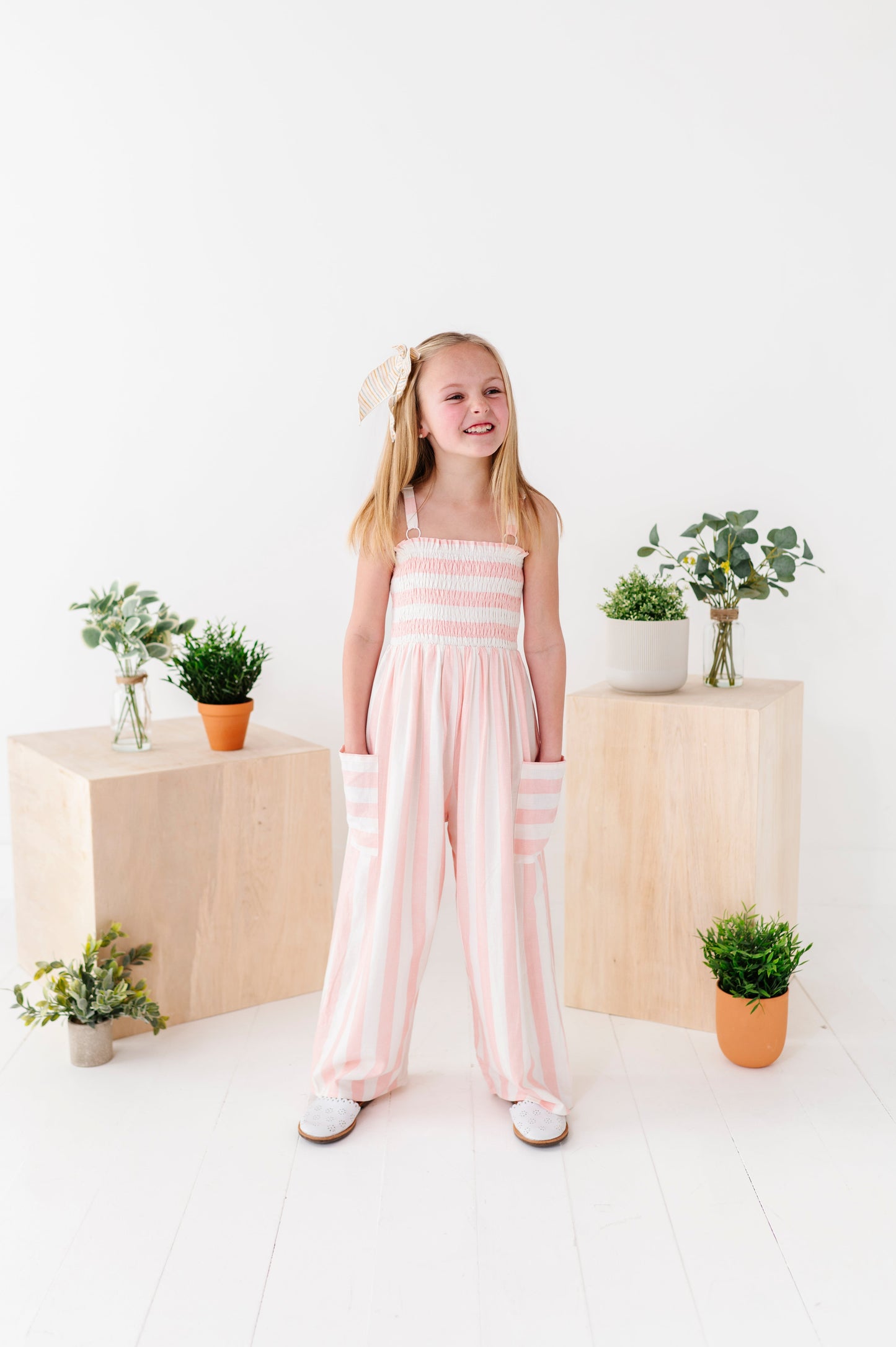 Pink Coastal | Stripe Romper
