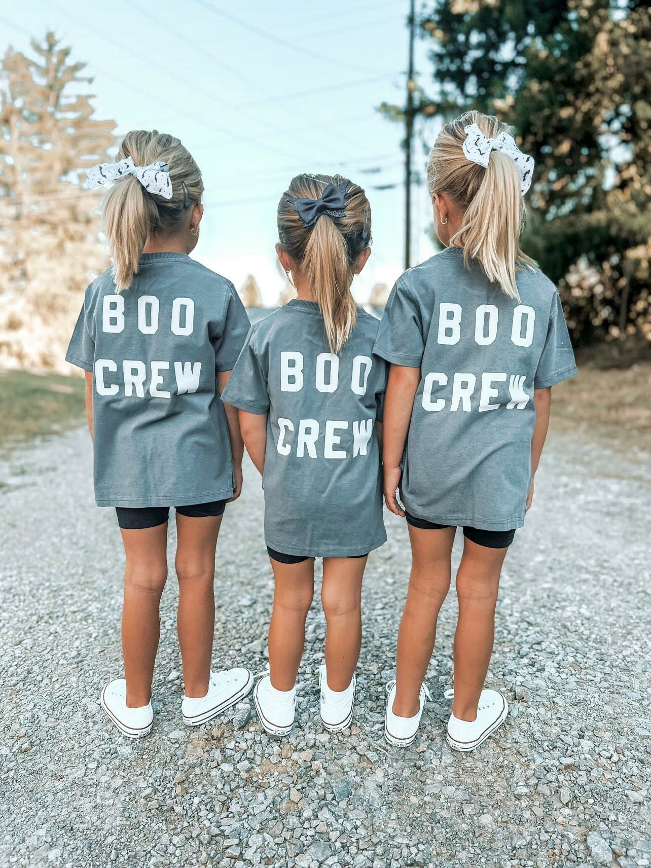 Boo Crew Child Tee - Faded Gray