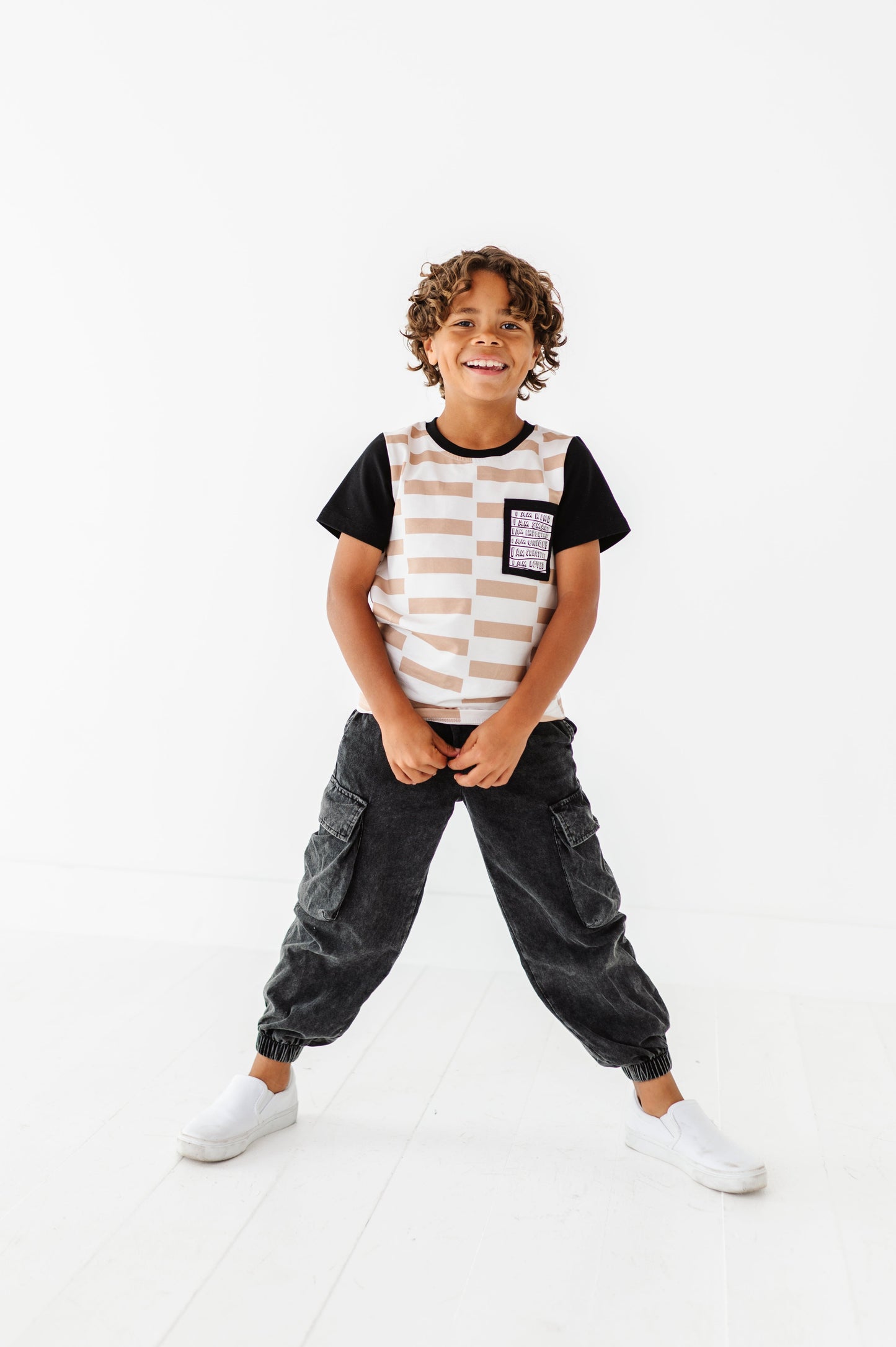 Vintage Black Cargo Joggers