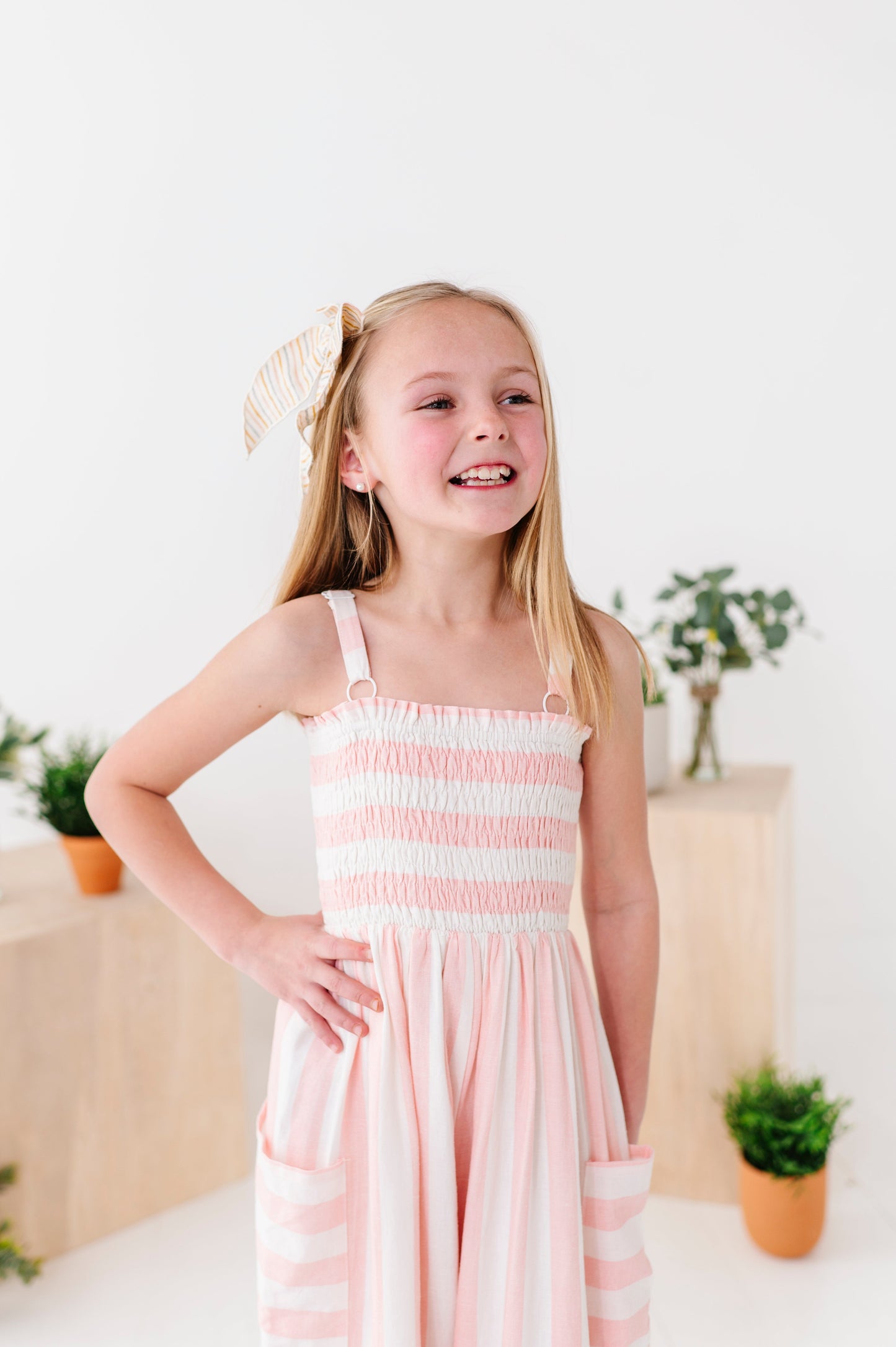 Pink Coastal | Stripe Romper
