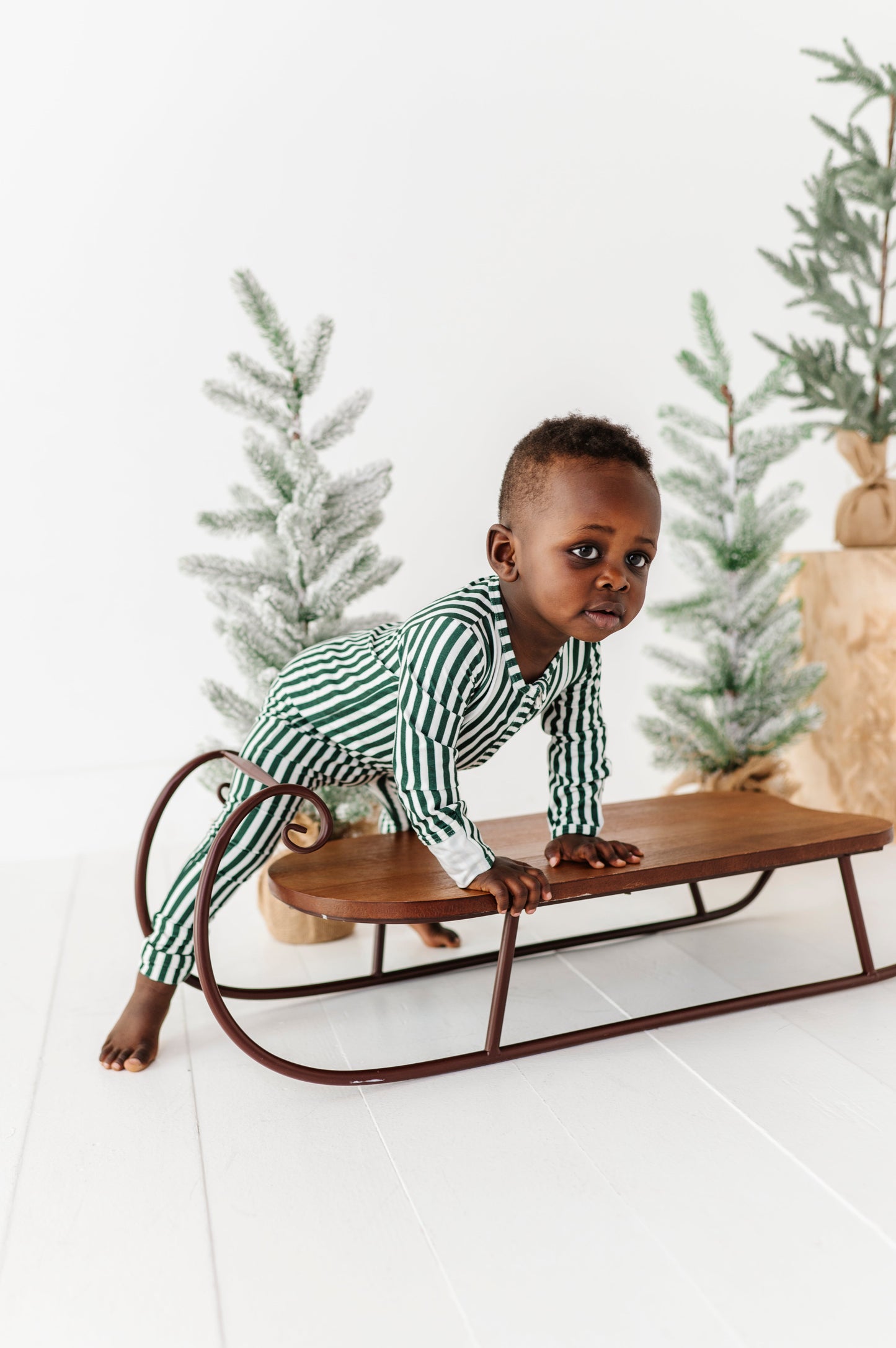 Green Stripes | ZIP ROMPER