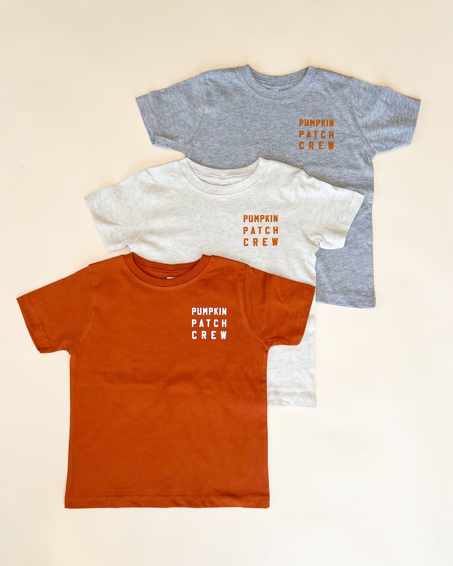 Pumpkin Patch Crew Classic Child Tee - White Design