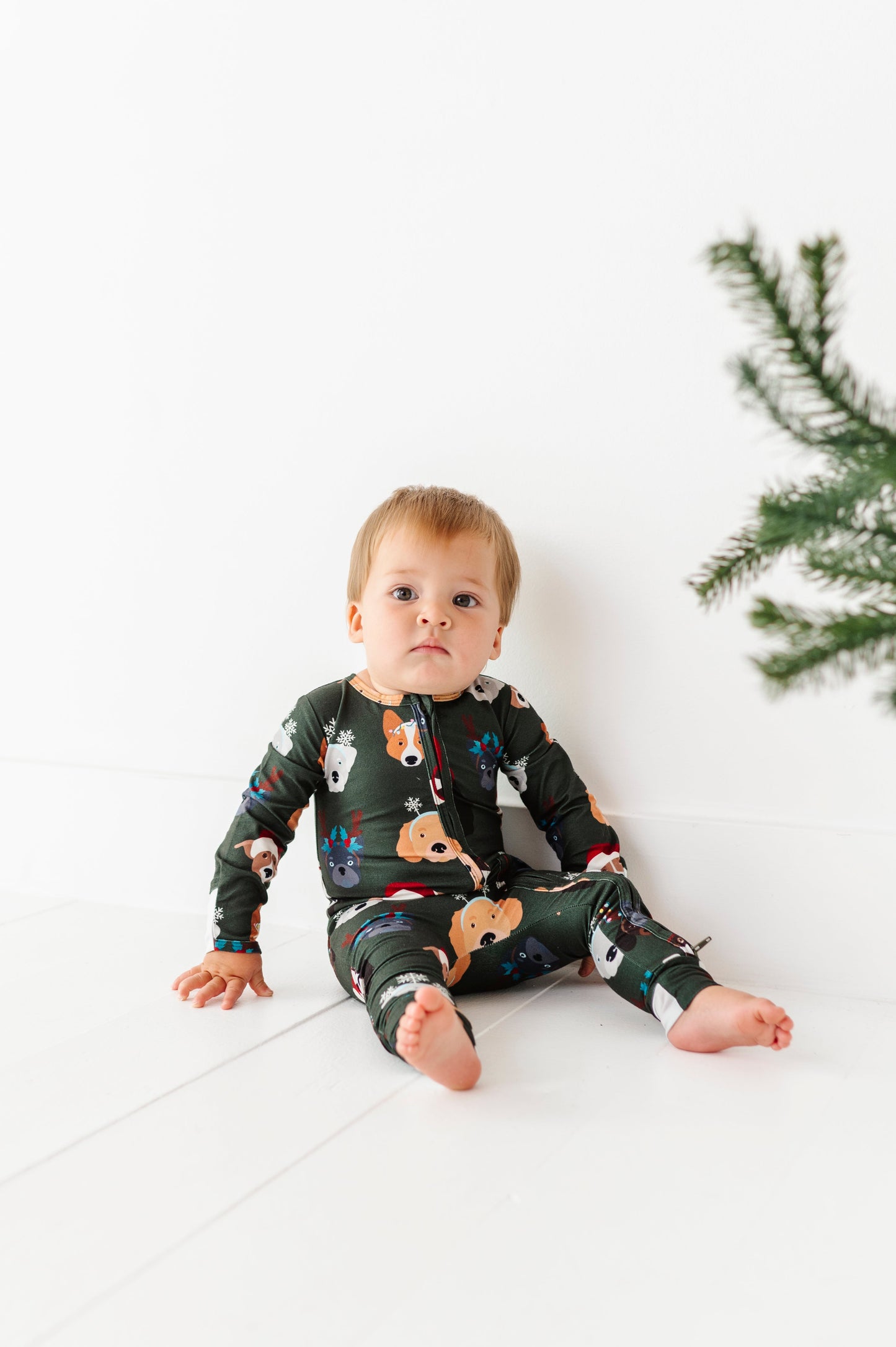 Christmas Doggies | ZIP ROMPER