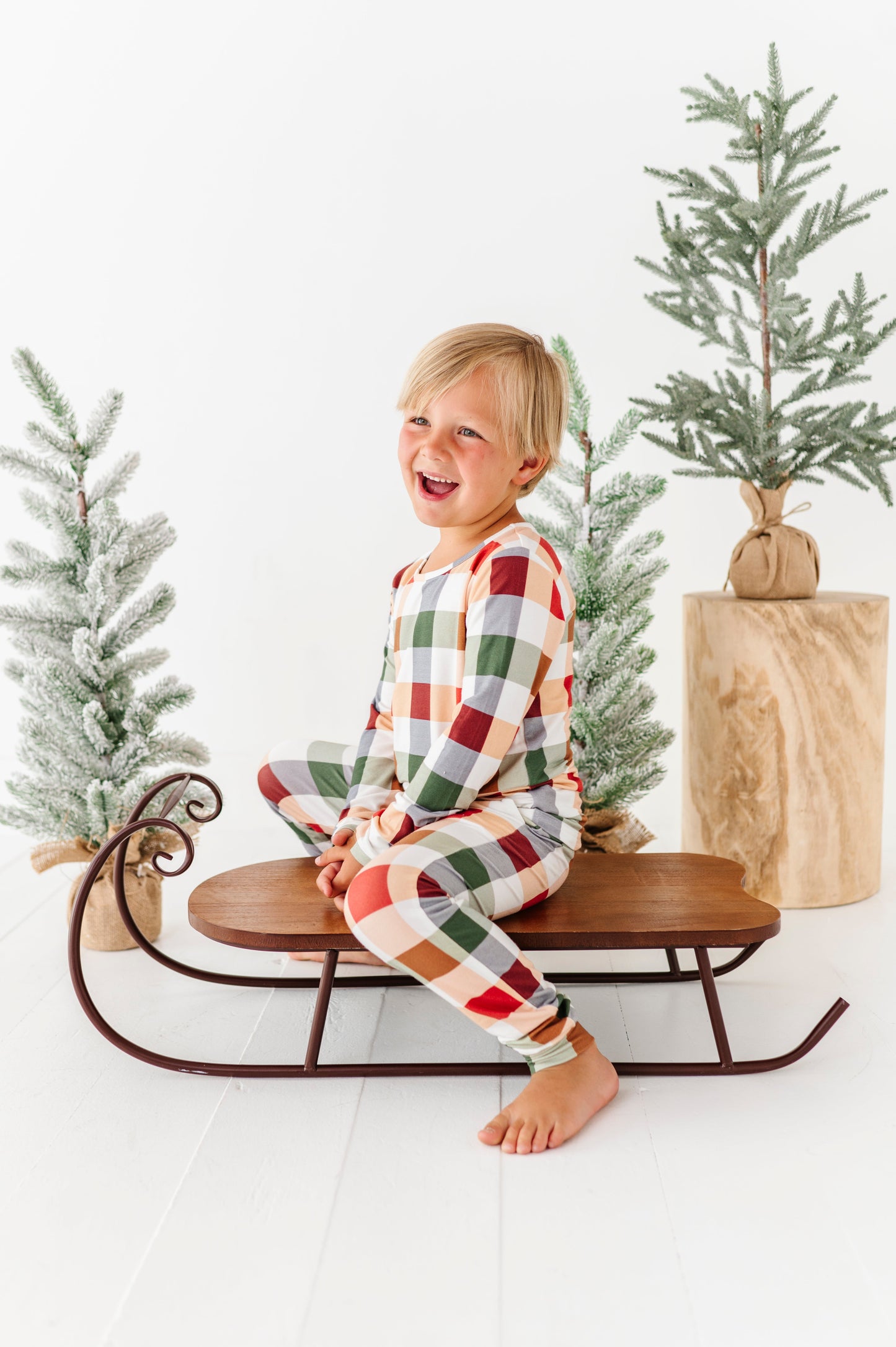 Holiday Plaid | BOYS JOGGER SET